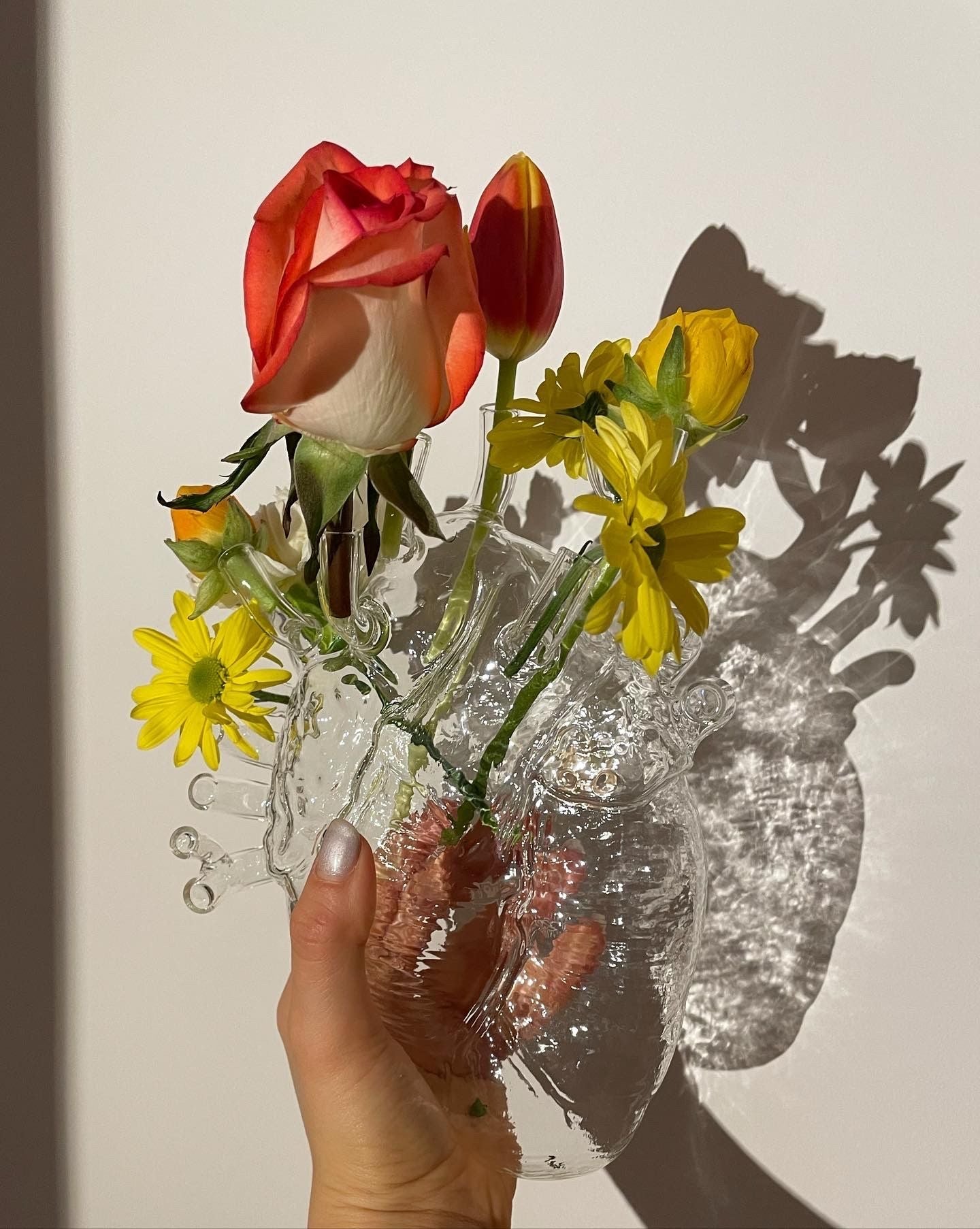 Seletti Love in Bloom Vase, Clear