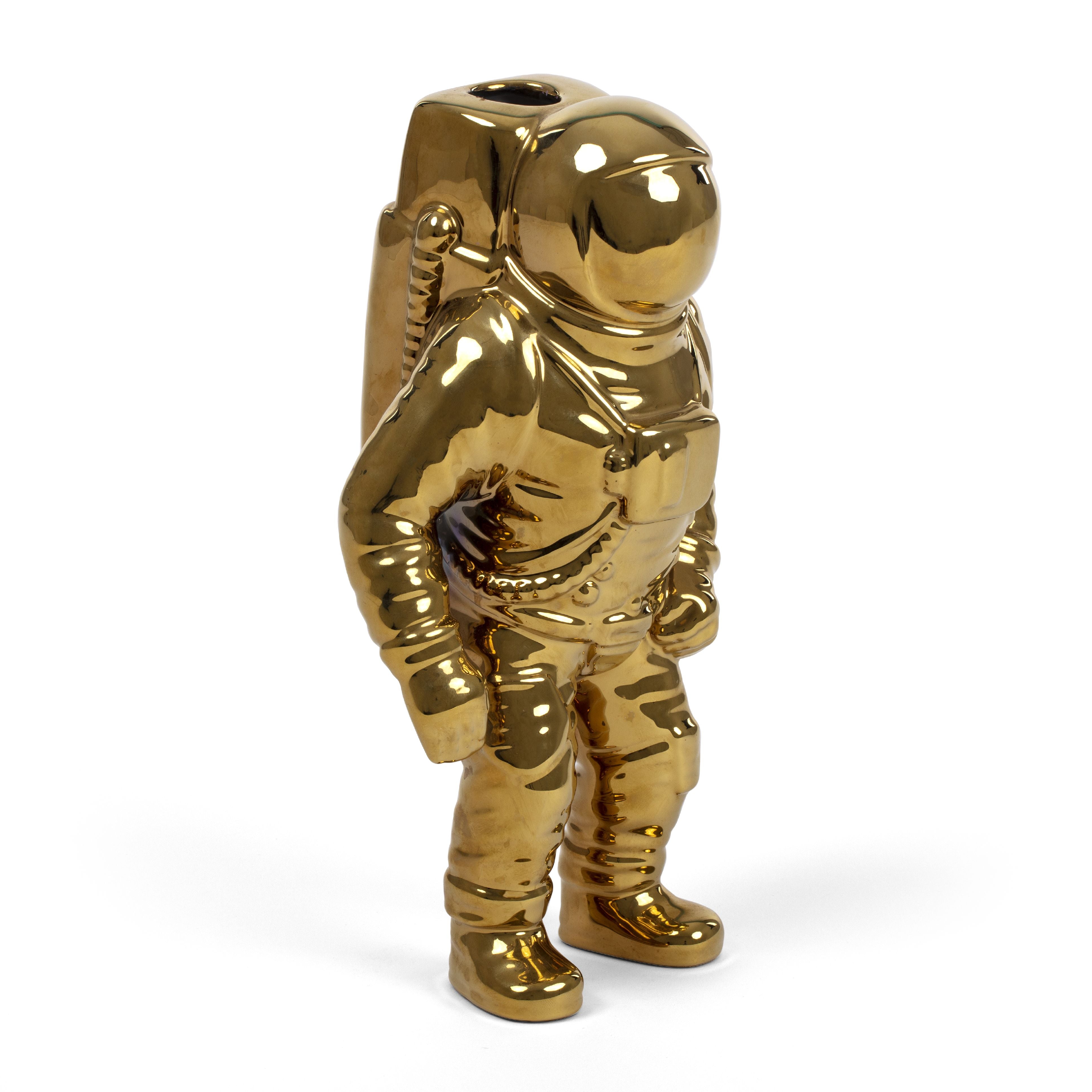 Seletti Cosmic Diner Vase, Gold Starman