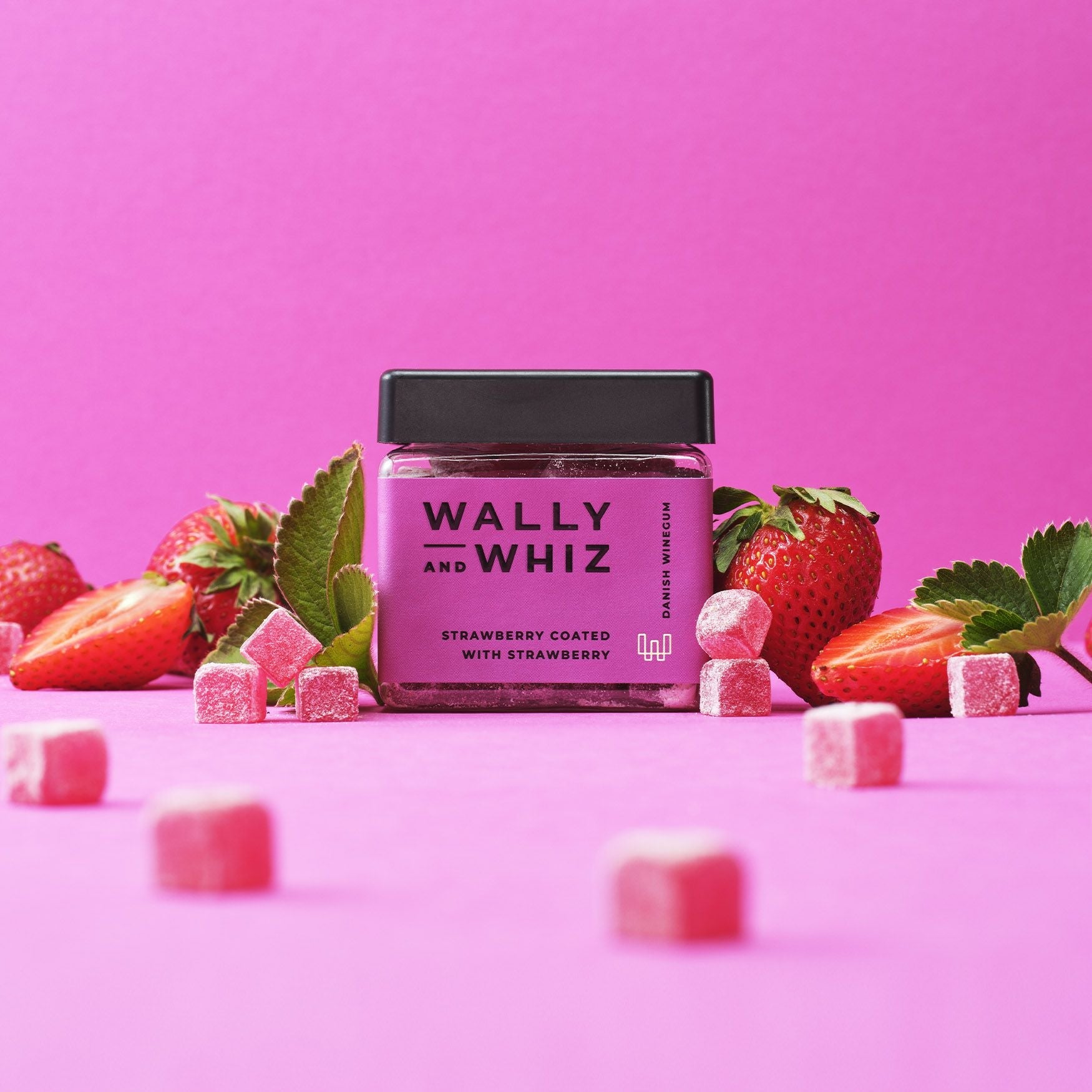 Wally And Whiz Summer Wine Gum Cube, Strawberry With Strawberry, 140 G