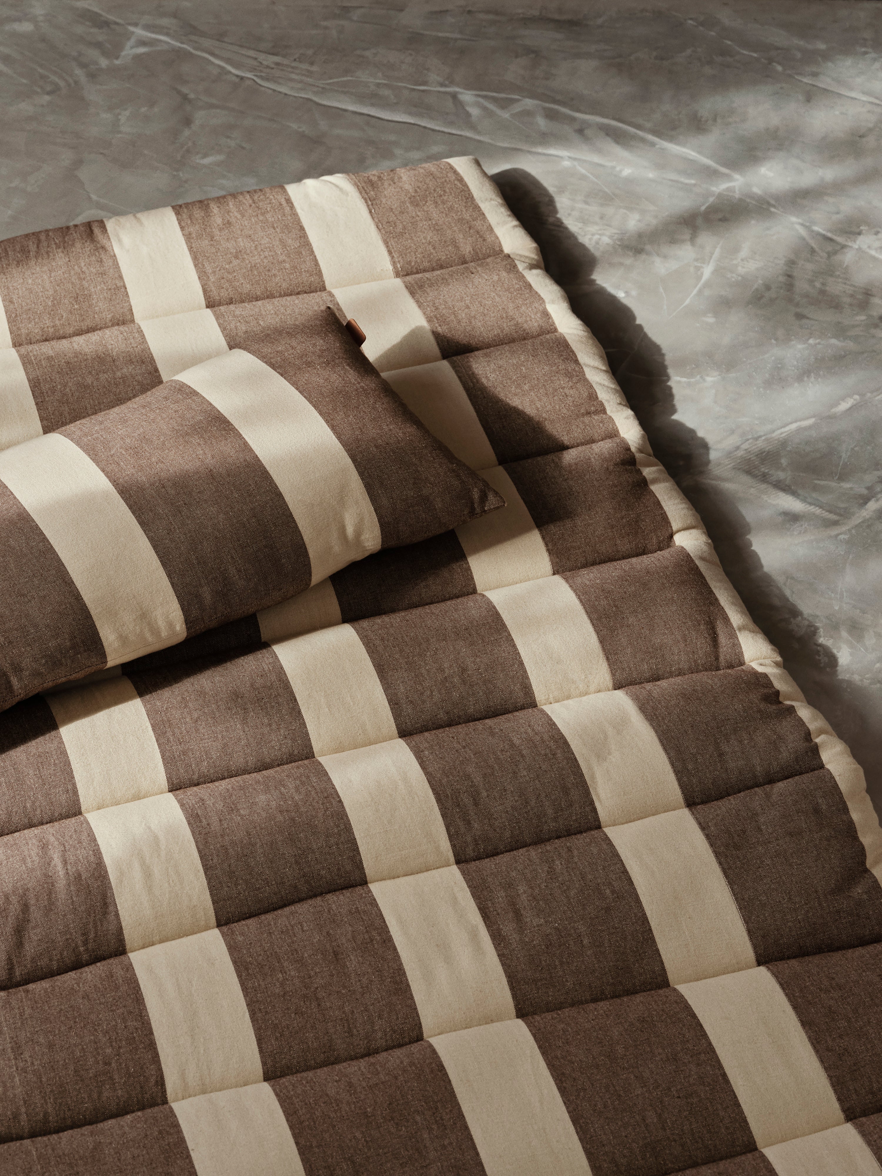 Ferm Living Strand Cushion Carob Brown/Parchment