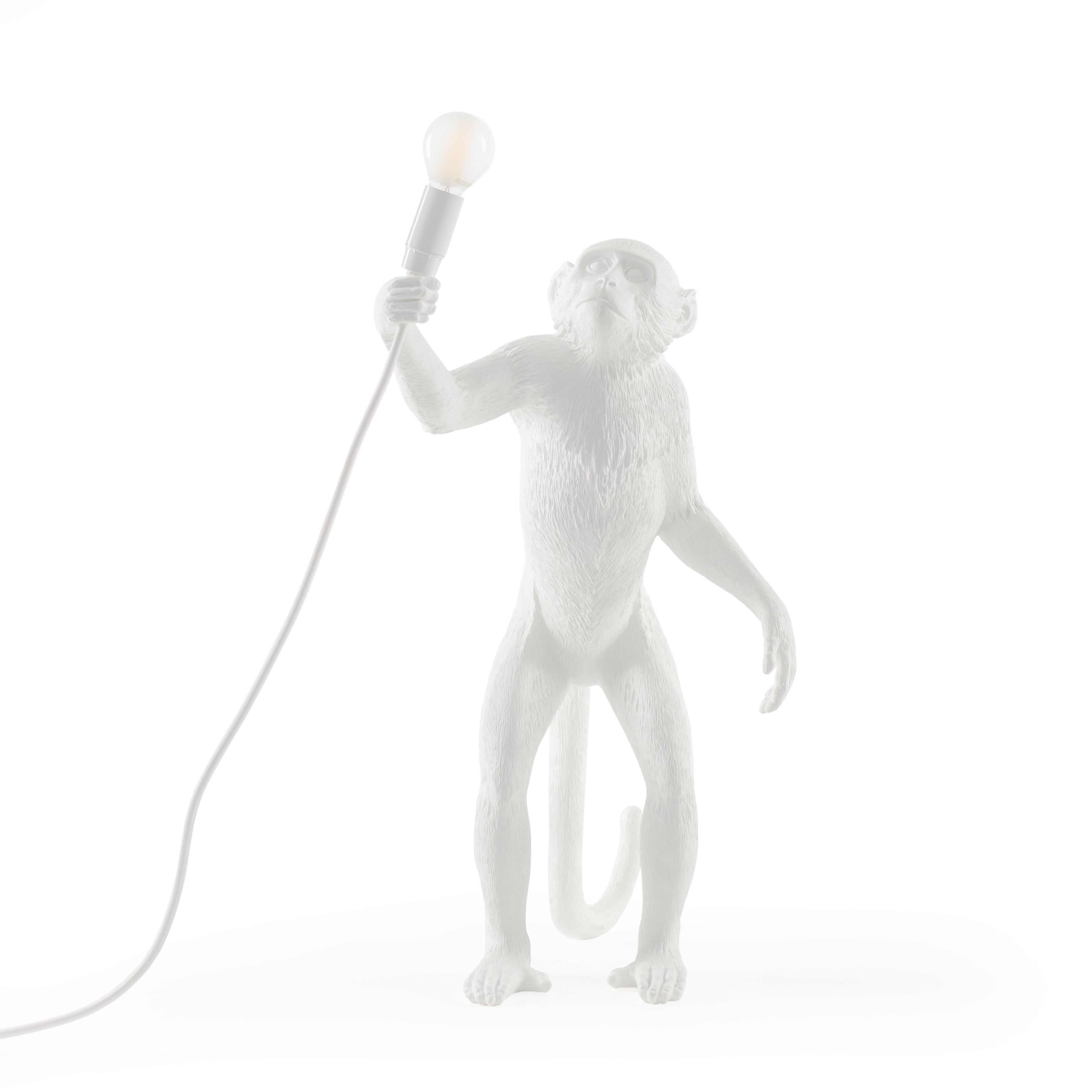 Seletti Monkey inomhuslampa vit, stående