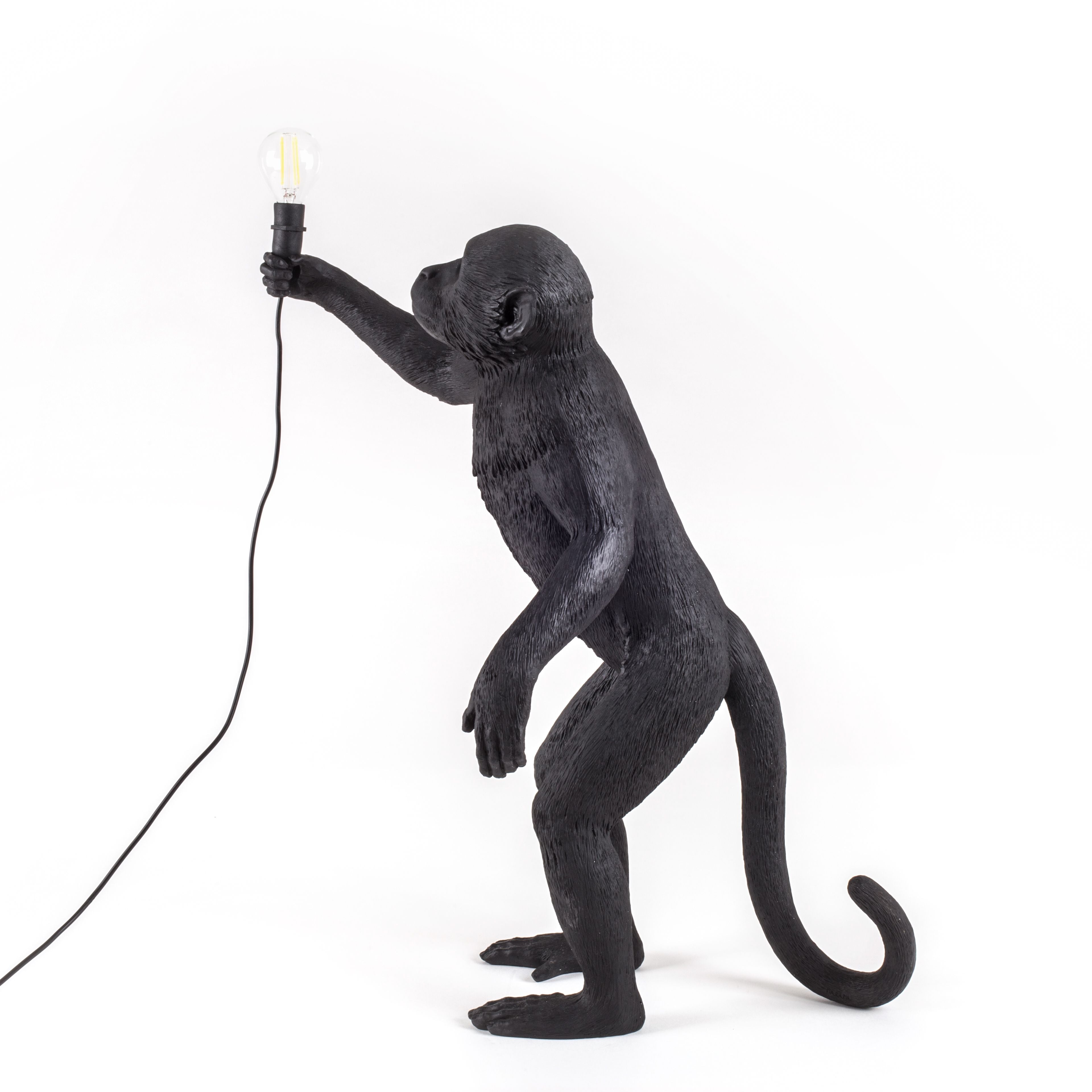 Seletti Monkey utomhuslampa svart, stående
