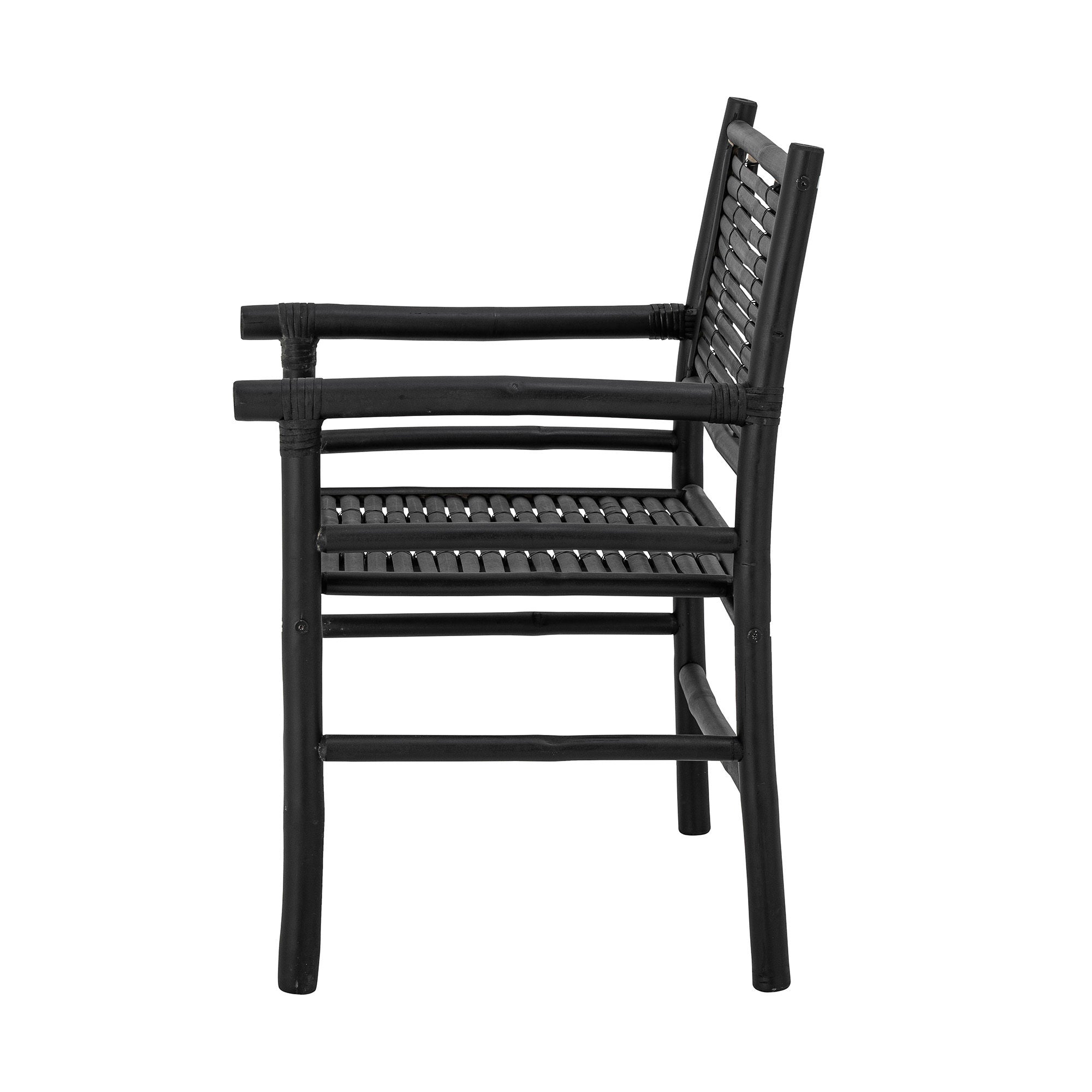 Bloomingville Coen Lounge Chair, Black, Bamboo
