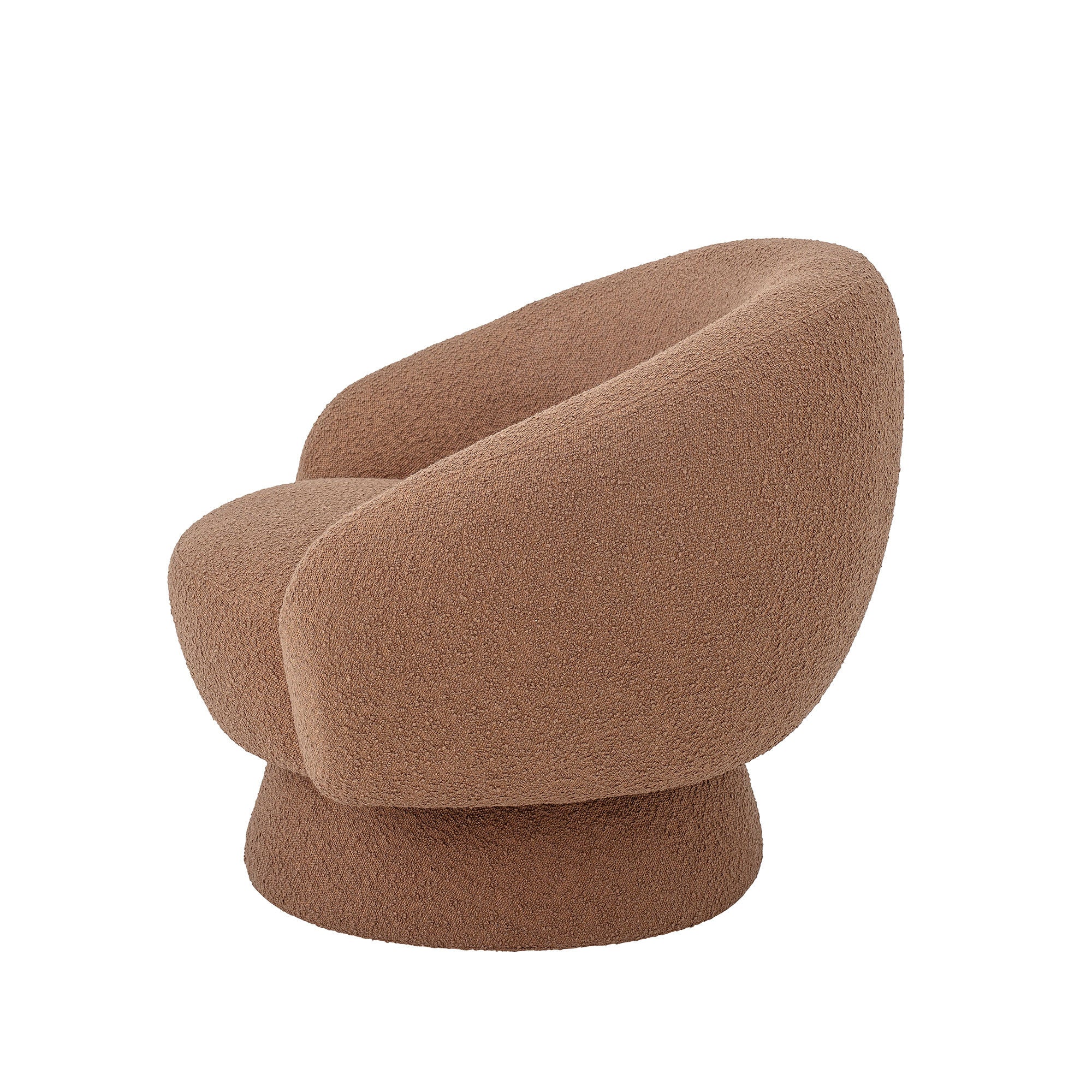 Bloomingville Ted Lounge Chair, Brown, Polyester