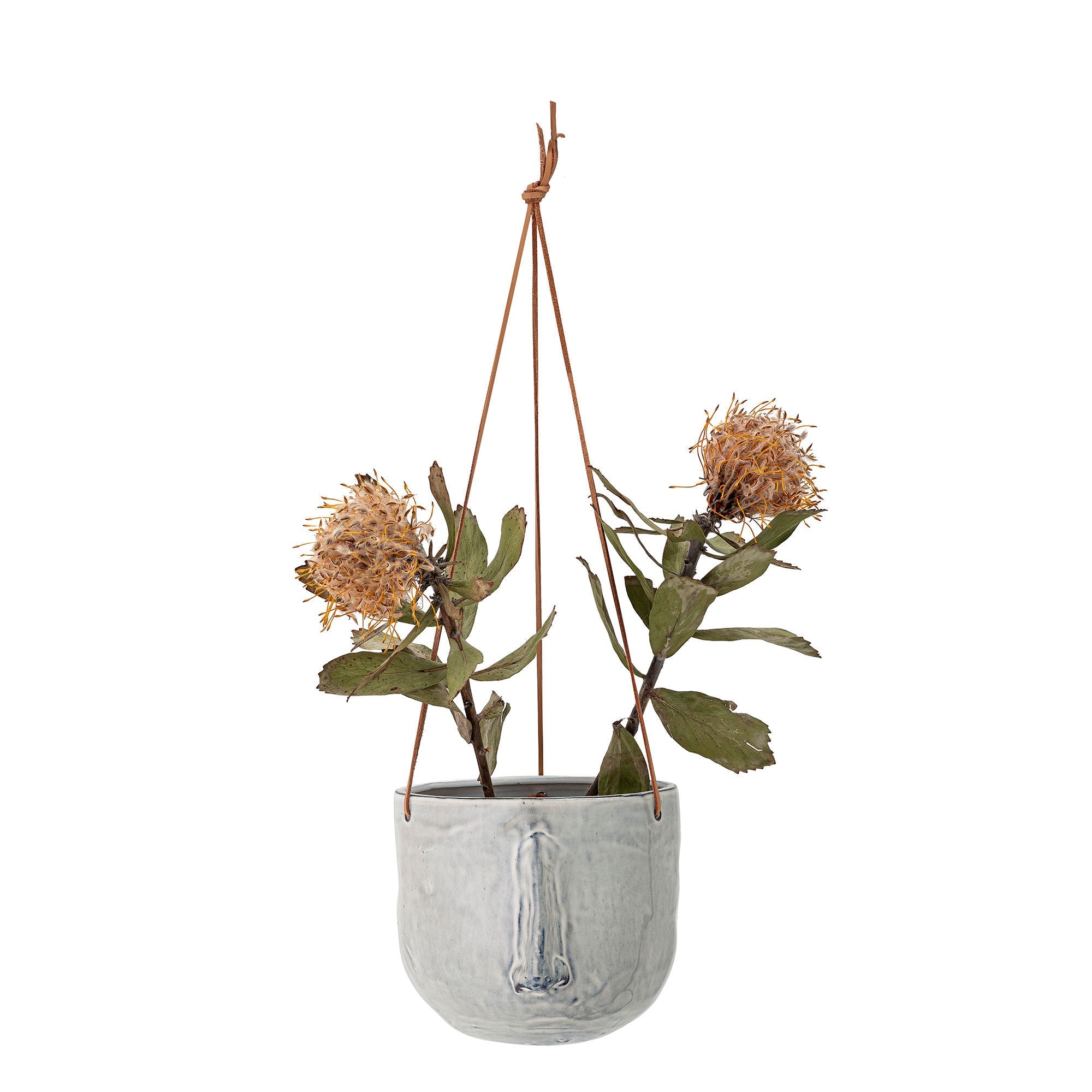 Bloomingville Ileana Flowerpot, Hanging, Grey, Stoneware