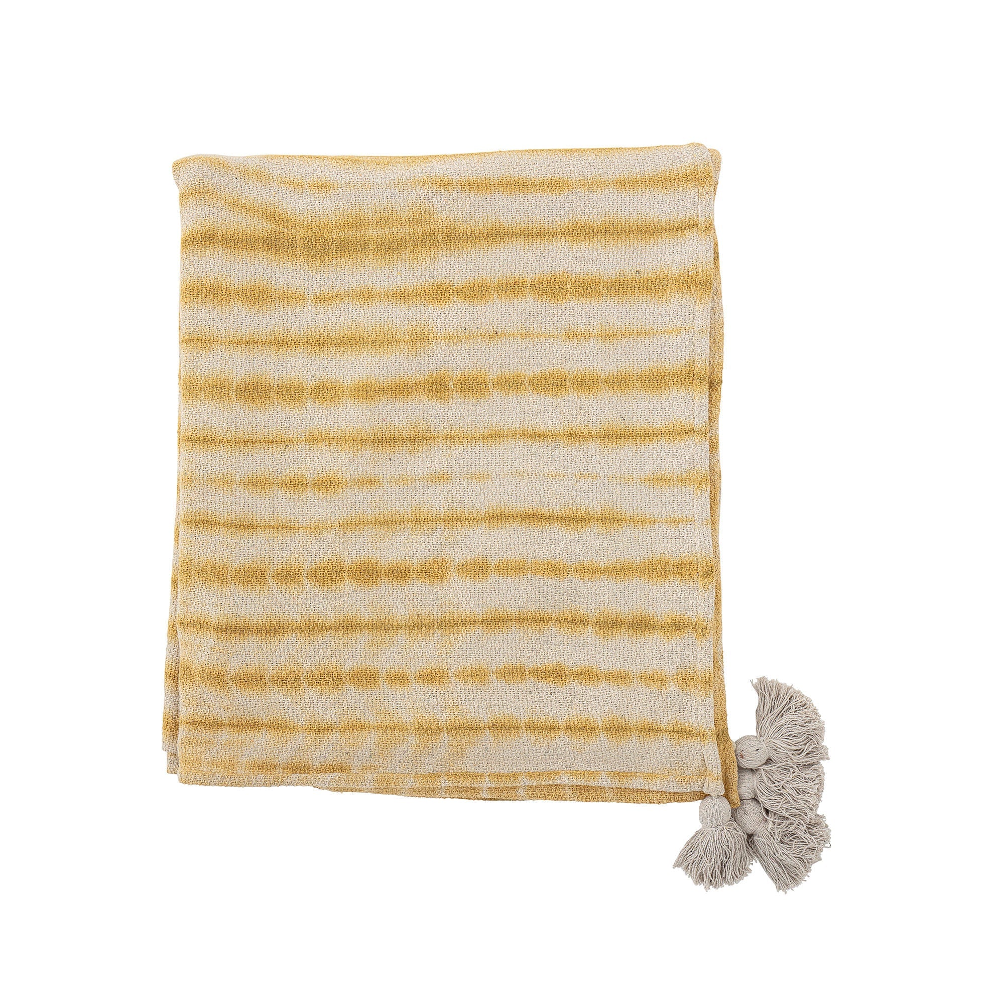 Bloomingville Decia Bedspread, Yellow, Recycled Cotton