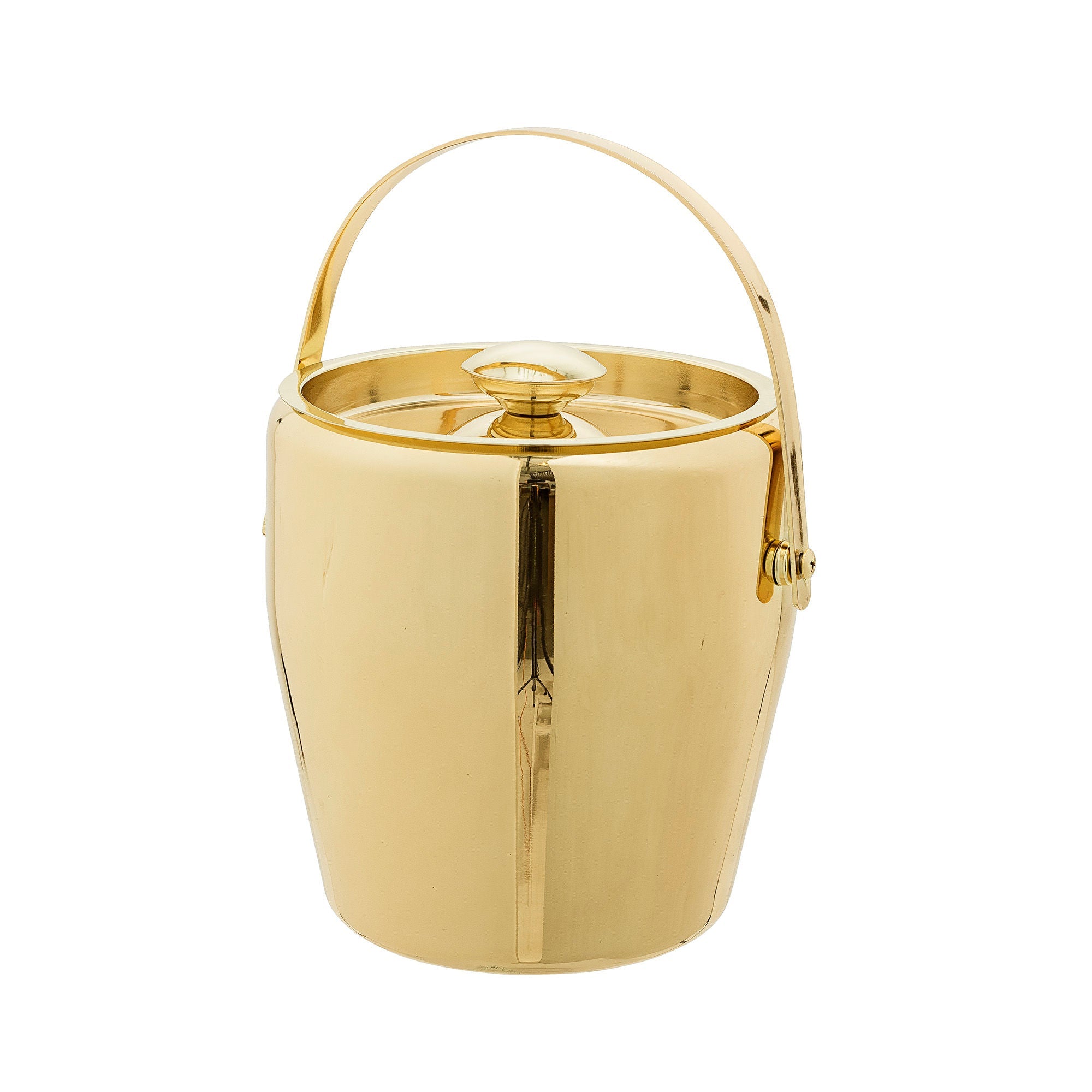 Bloomingville Cocktail Ice Bucket, Gold, Stainless Steel