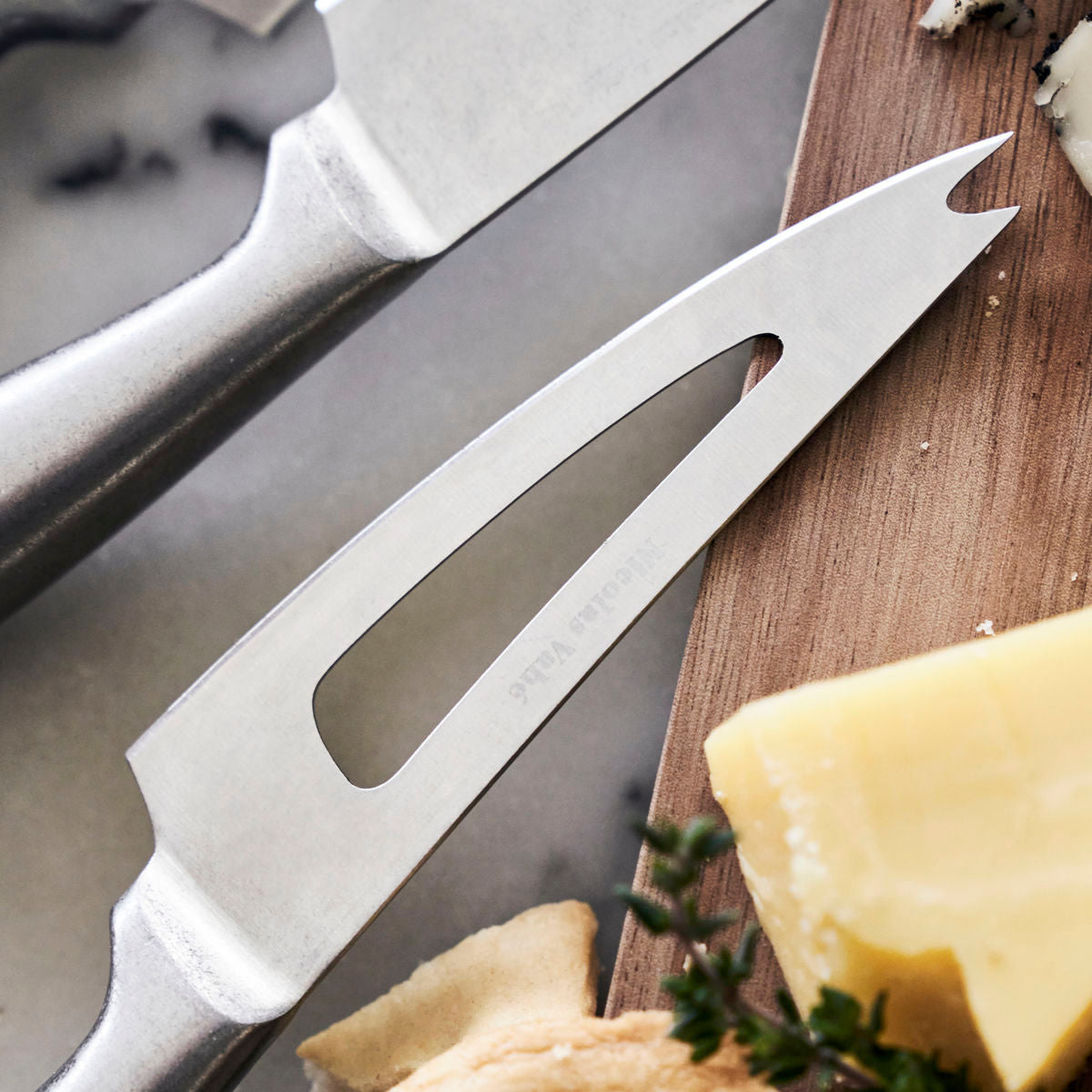 Nicolas Vahe Cheese knives, NVFromage, Silver finish