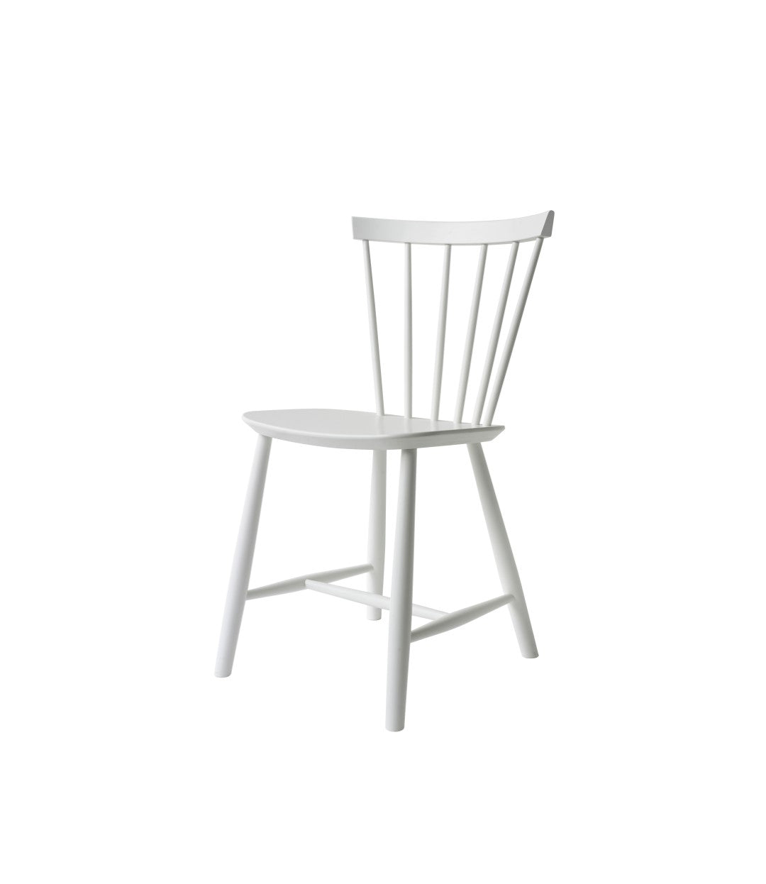 FDB Møbler Poul M. Volther J46 Chair Nordic Swan Ecolabel Beech, Pure White