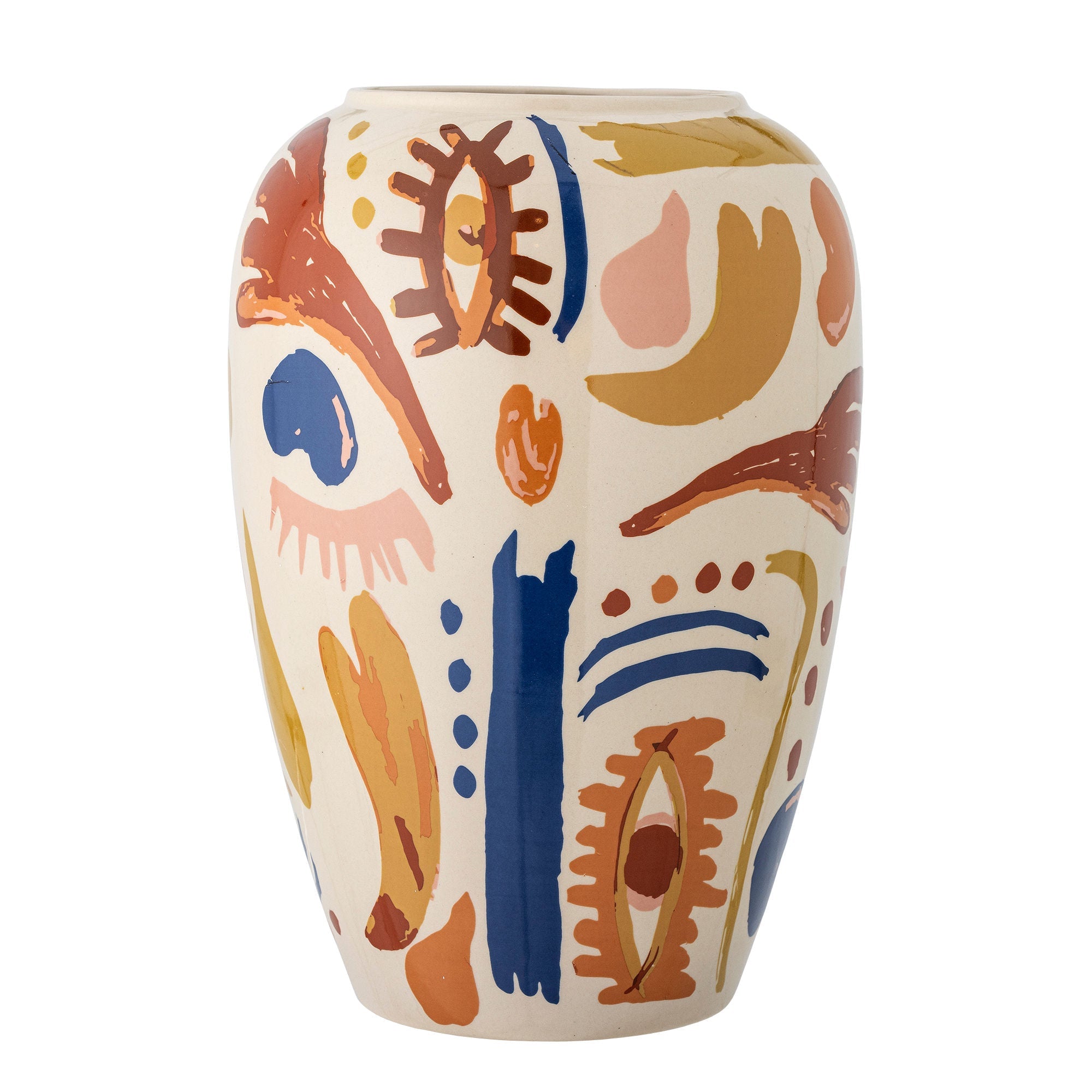 Bloomingville Horus Vase, Orange, Stoneware