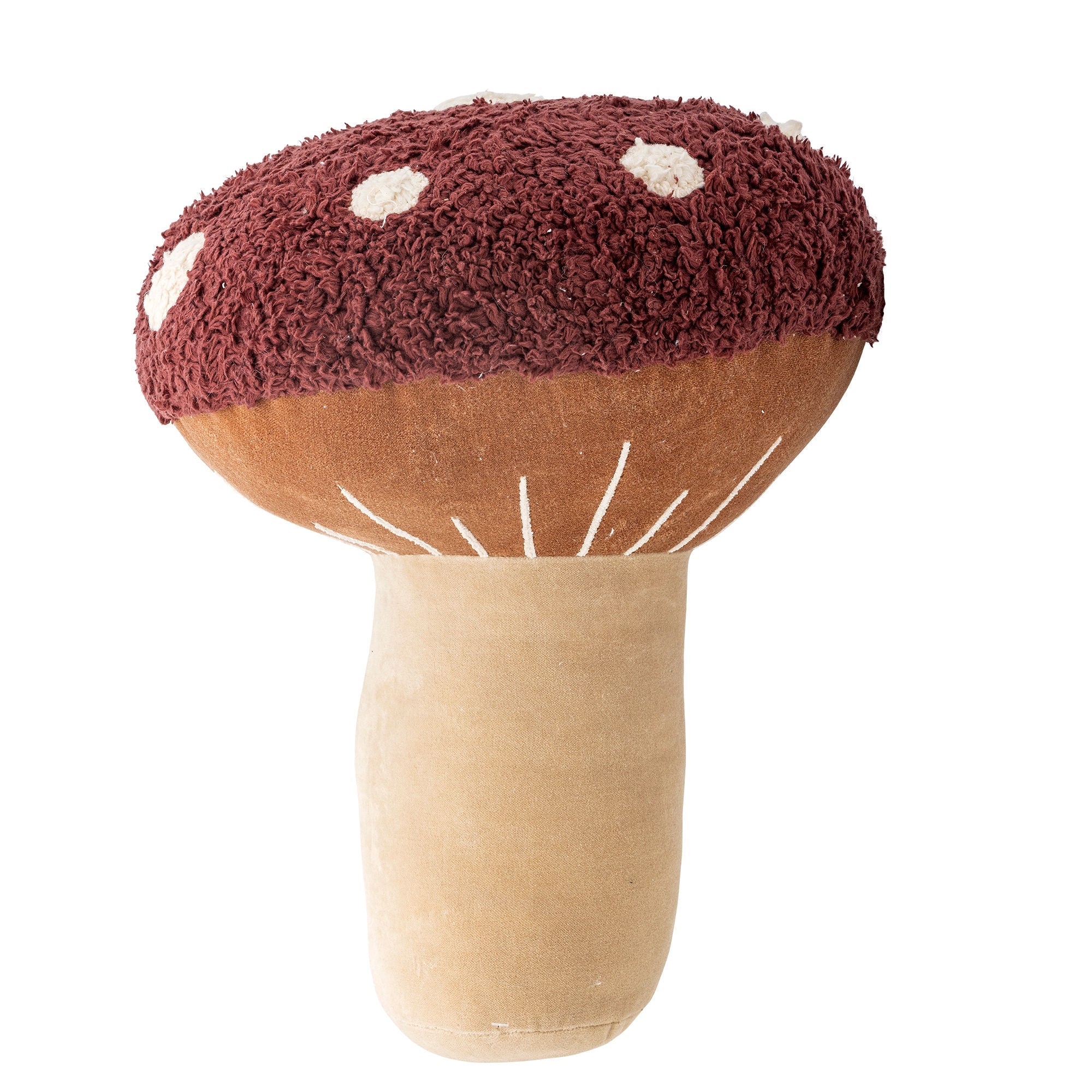 Bloomingville MINI Mushroom Cushion, Red, Cotton