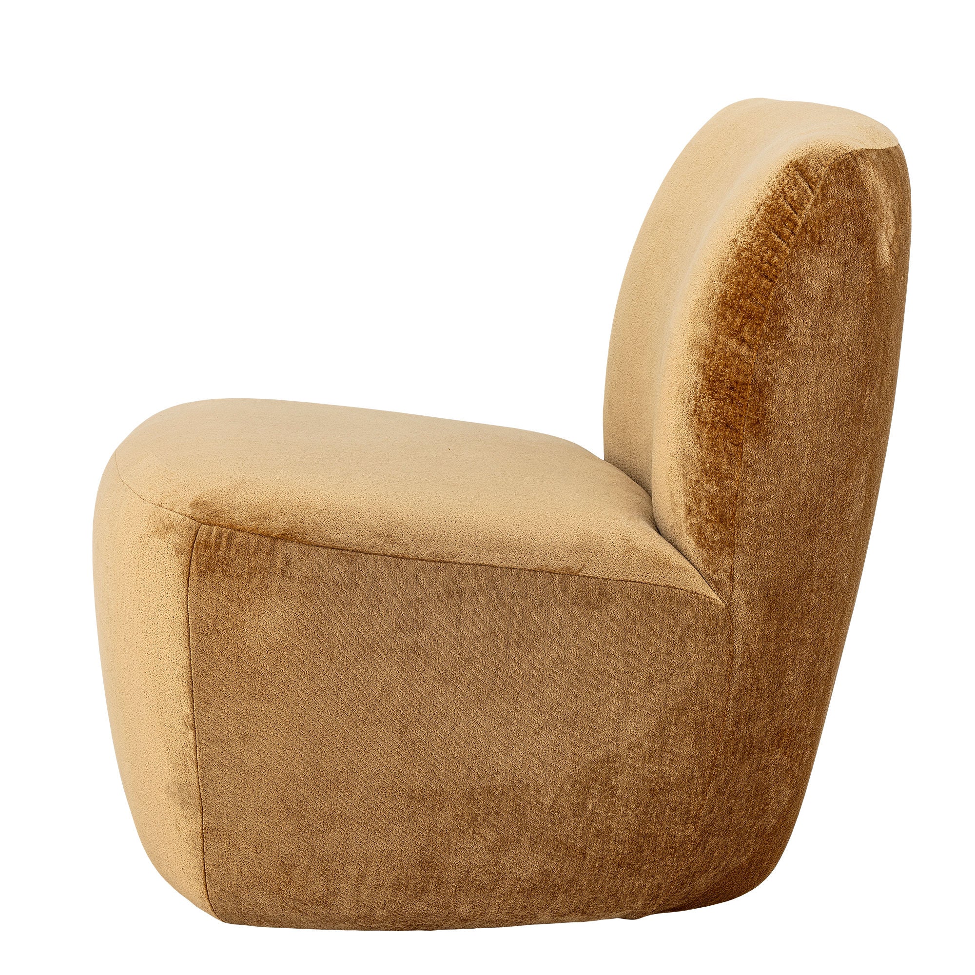 Creative Collection Almonde Lounge Chair, Brown, Polyester