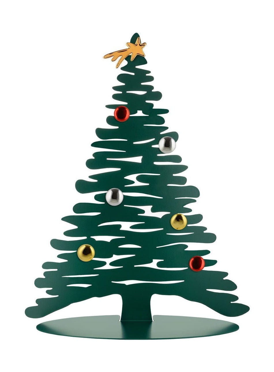 Alessi Bark till julen julgran med magnetbollar gröna, 45 cm