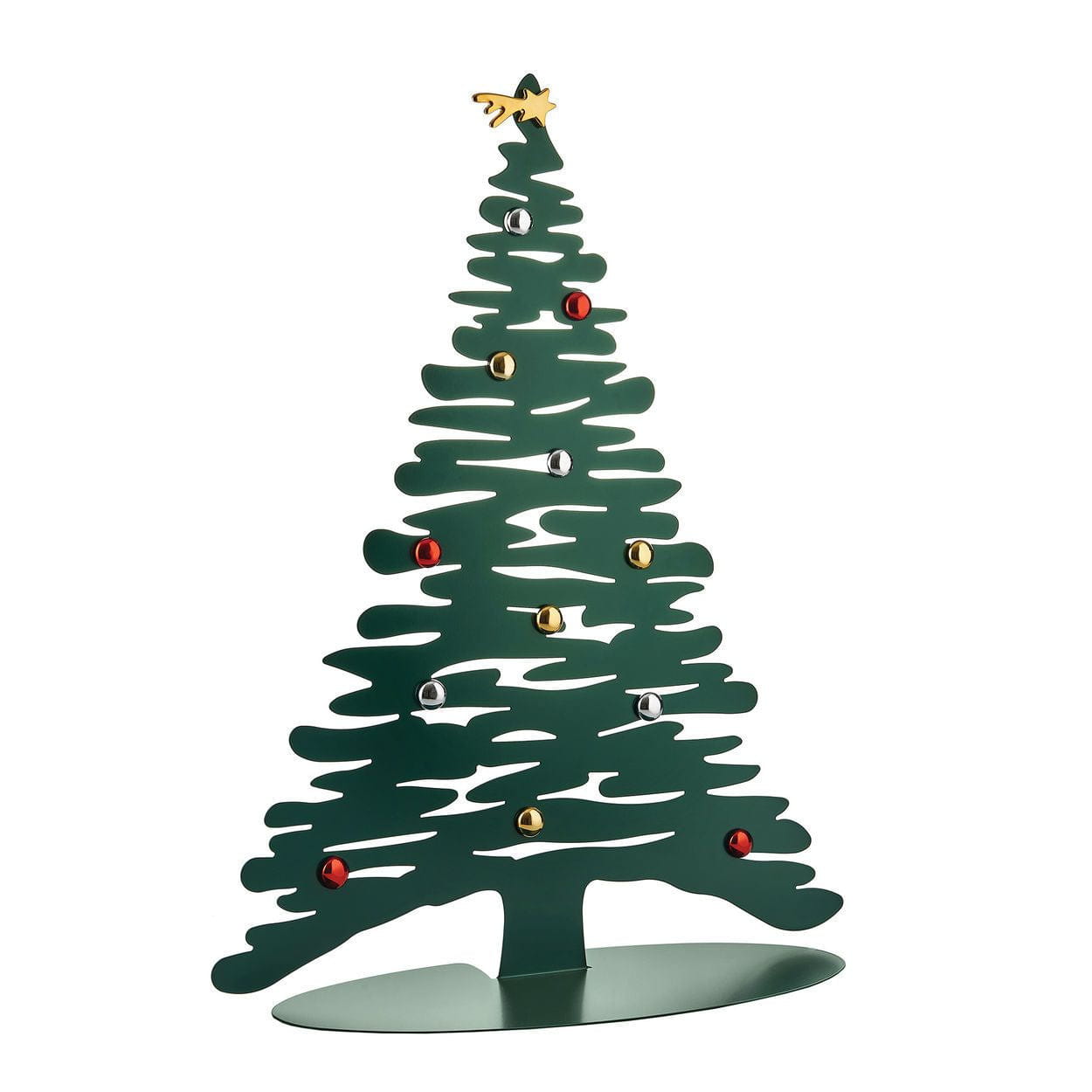 Alessi Bark till julen julgran med magnetbollar gröna, 70 cm