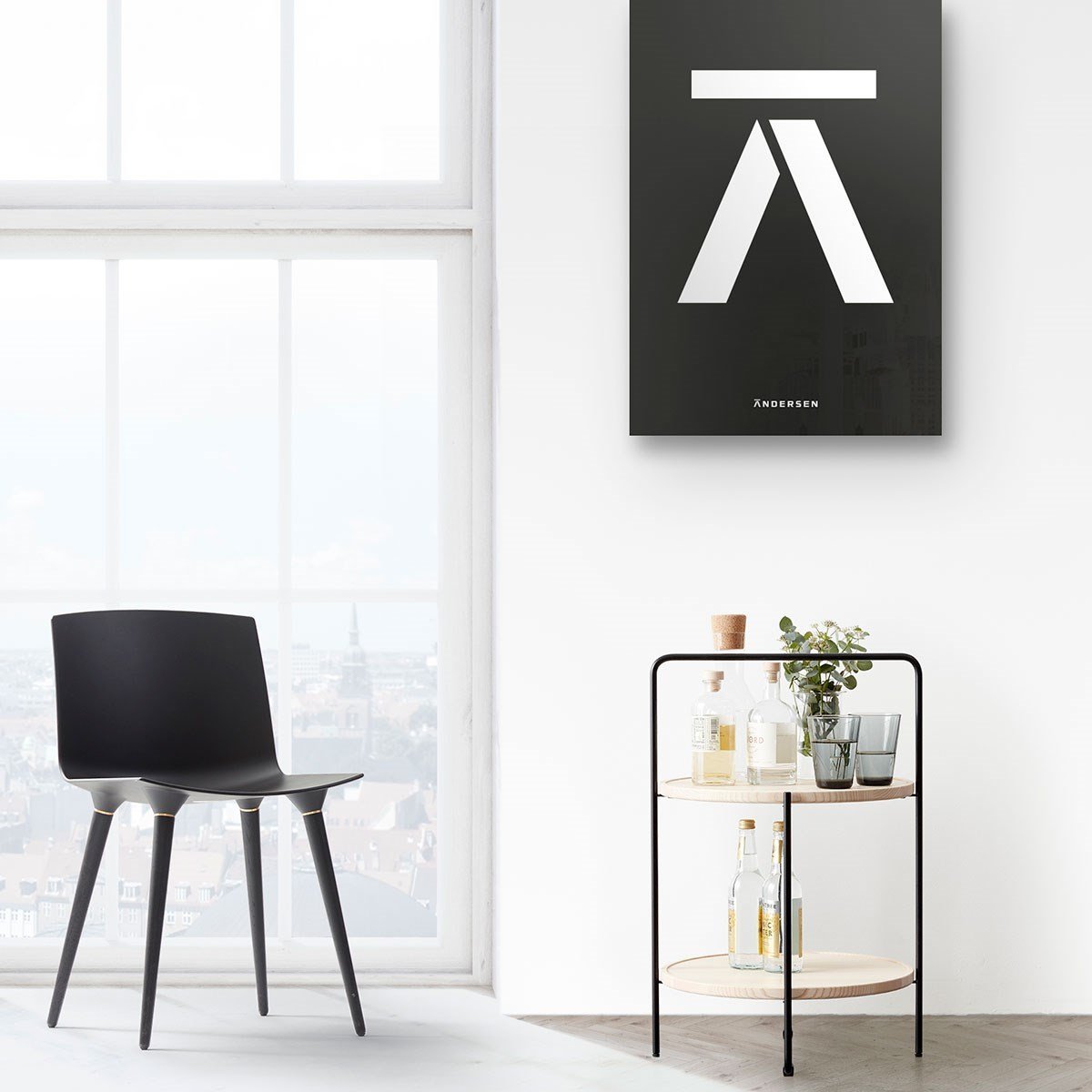 Andersen Furniture Fackbord, Ash, Ø46cm