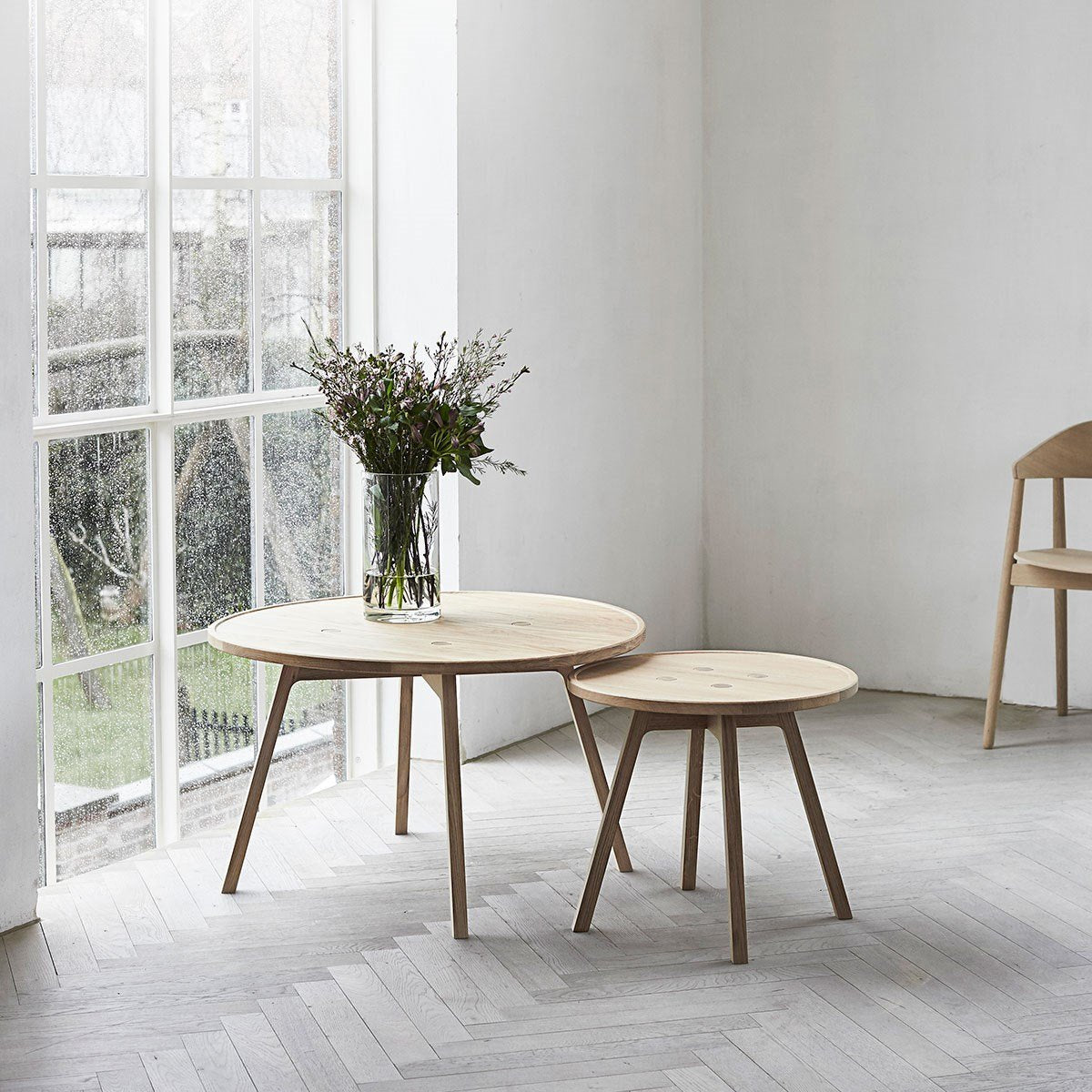 Andersen Furniture C2 soffbord i ek, Ø 50 cm