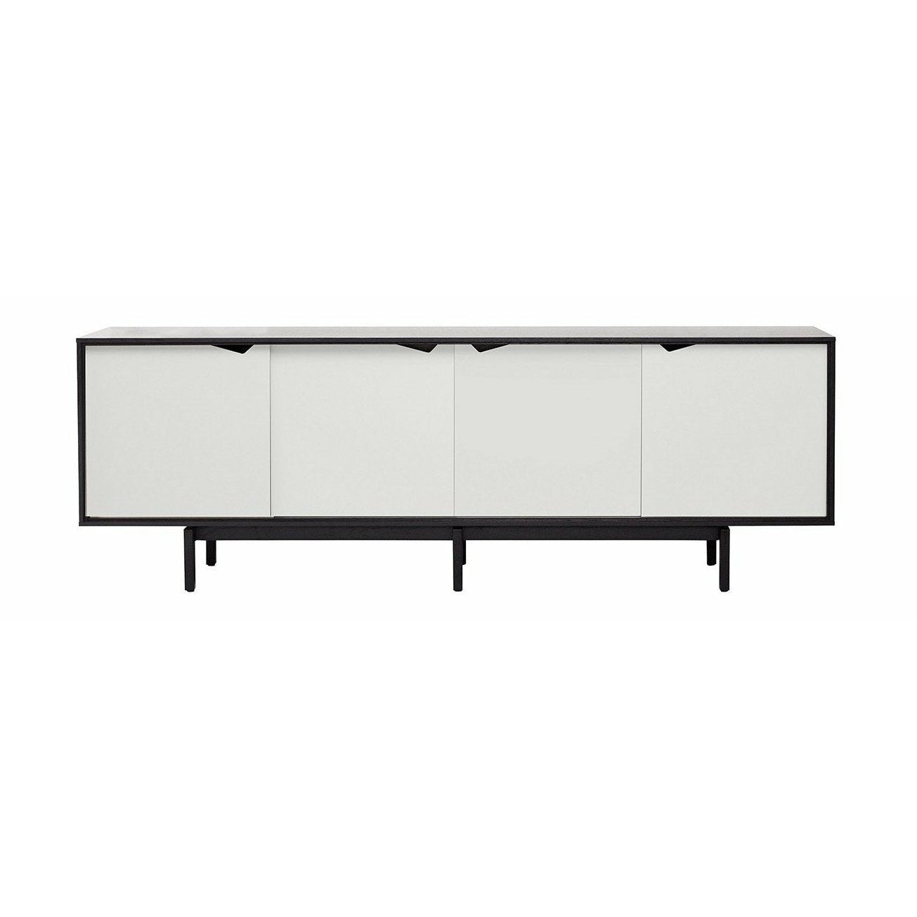 Andersen Furniture S1 Sidan Svart, vita dörrar, 200 cm
