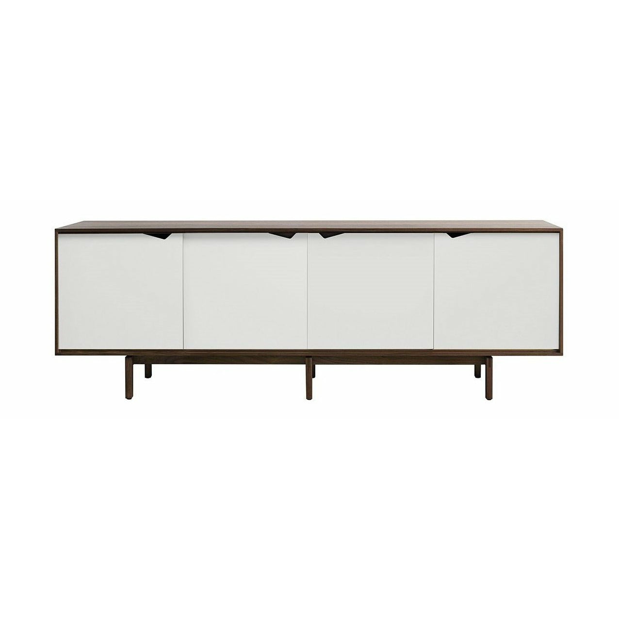 Andersen Furniture S1 Sideboard Valnød, Hvide Låger, 200cm