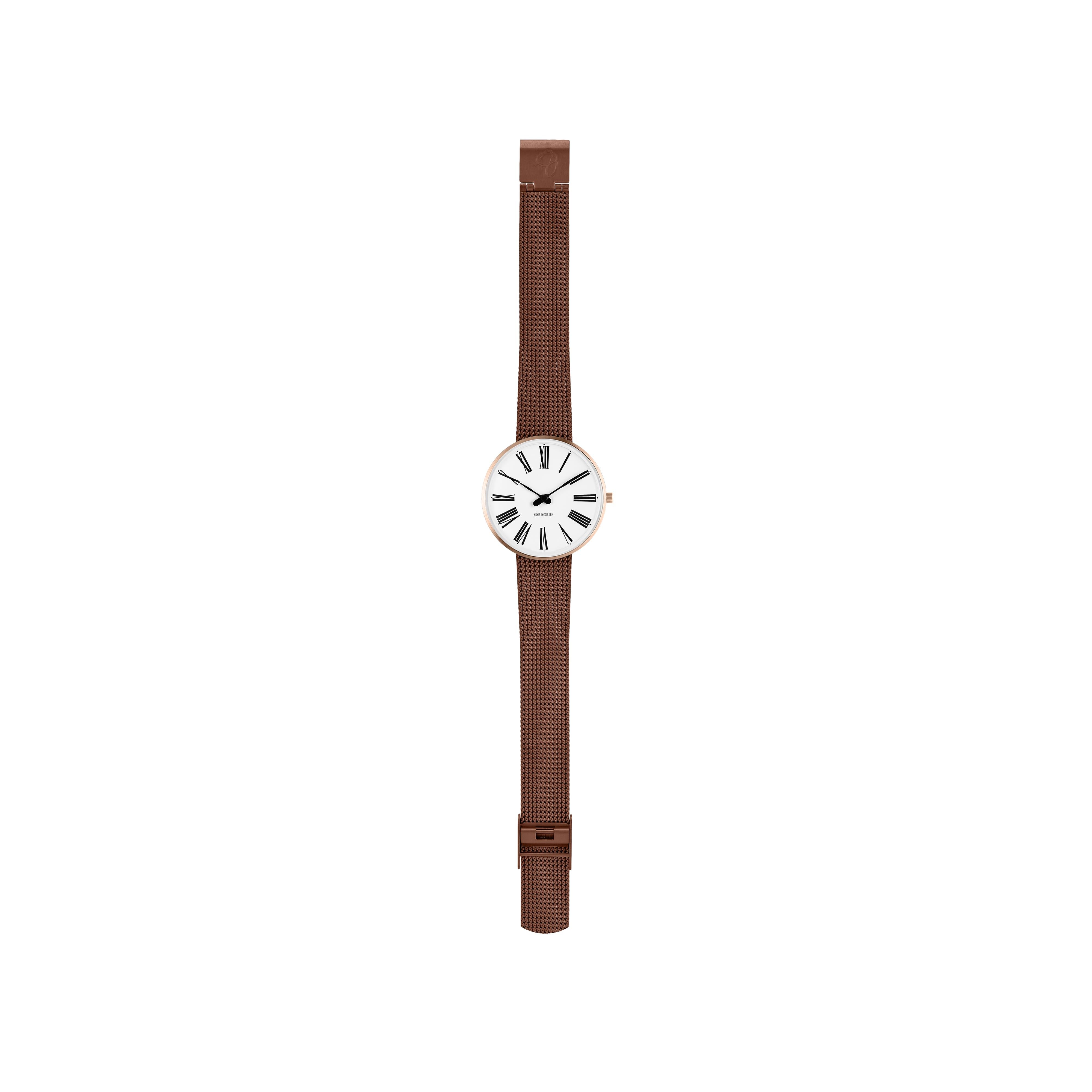 Arne Jacobsen Nyal armband Watch Ø34, Rosé/Copper Mesh