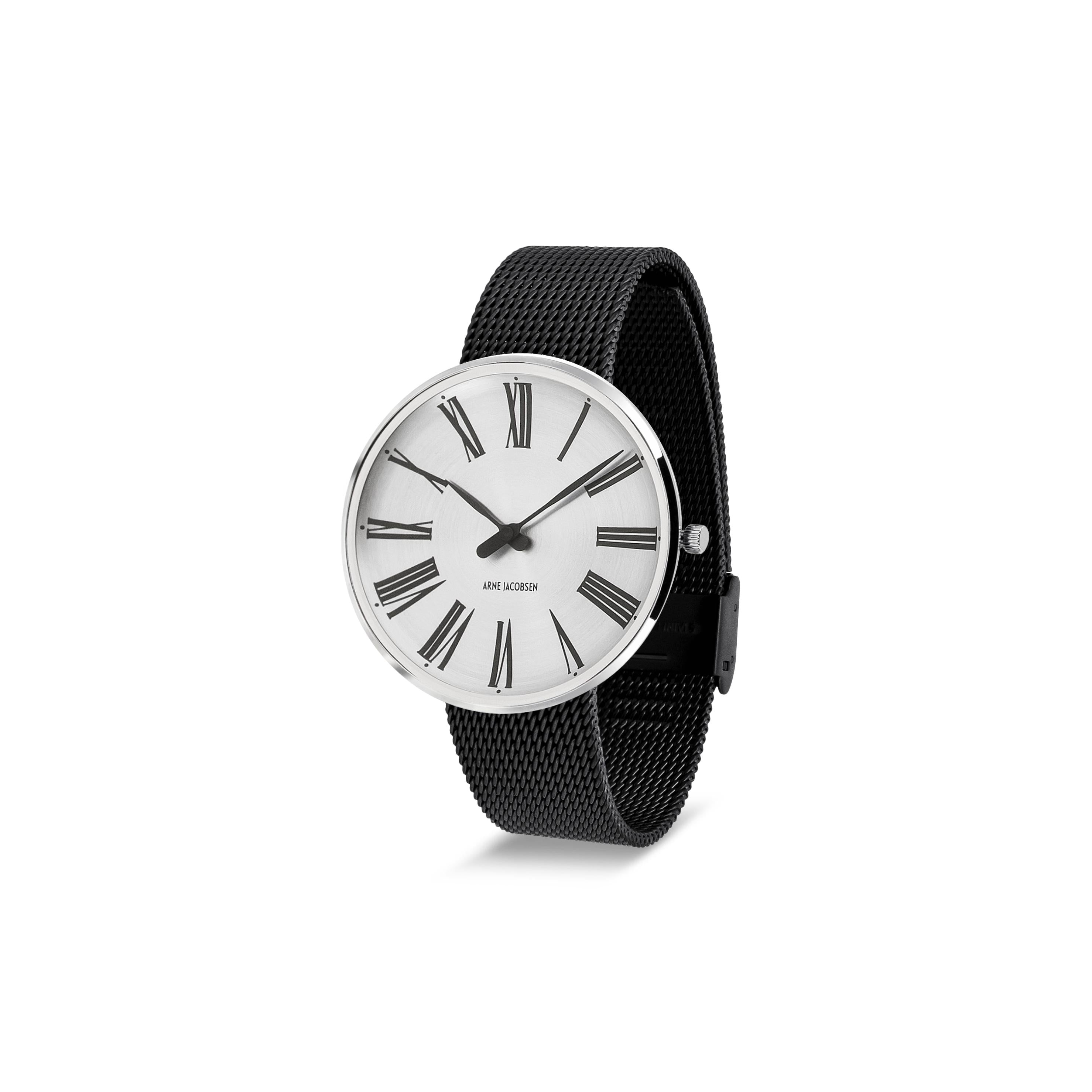 Arne Jacobsen Roman armband Watch Ø40, Sunray/Black Mesh