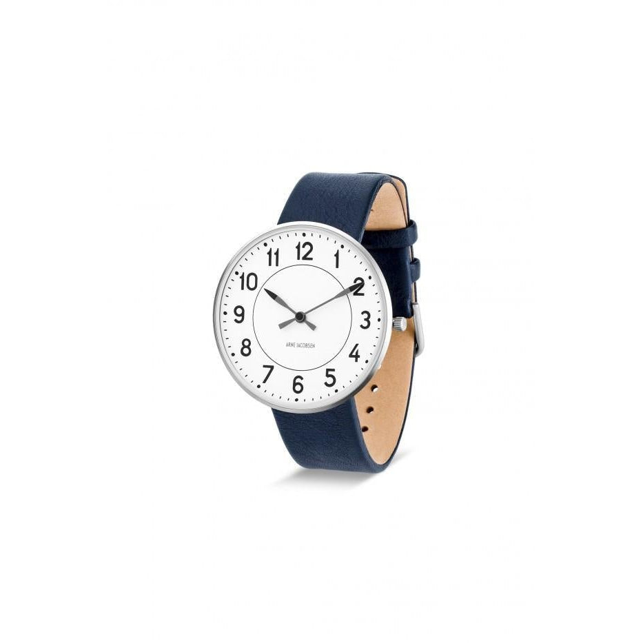 Arne Jacobsen Station Armband Watch Ø40, Blue Rem