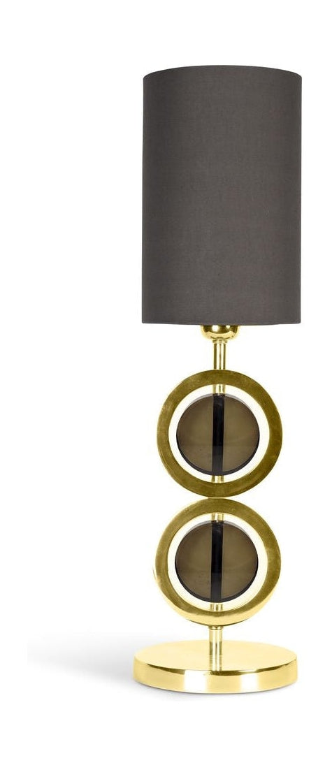 Authentic Models Art Déco Circle Lamp dubbel, gul -färgad