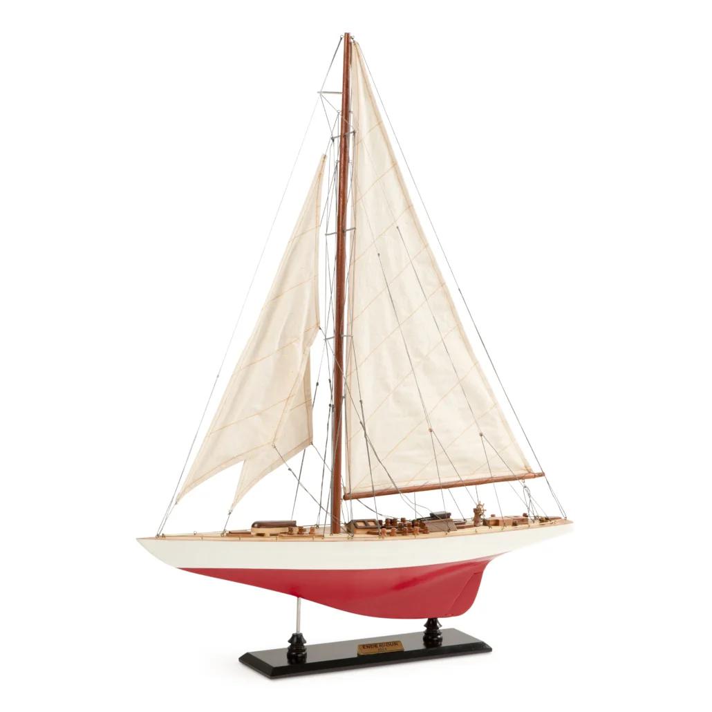 Authentic Models Strävan l60 segelfartygsmodell, röd/vit