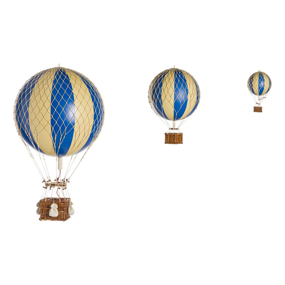 Authentic Models Flyter himlen luftballong, blå dubbel, Ø 8,5 cm