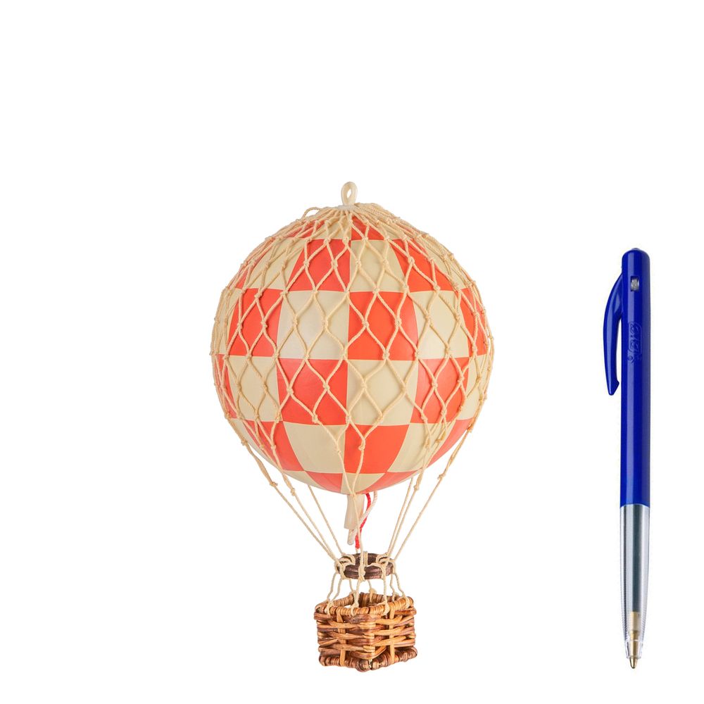 Authentic Models Flyter himlen luftballong, kontrollera röd, Ø 8,5 cm