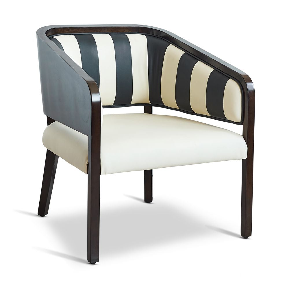 Authentic Models Martini -stol, svartvitt