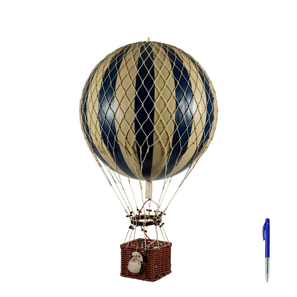 Authentic Models Royal Aero Hot Air Balloon, Navy Blue/Ivory, Ø 32 cm