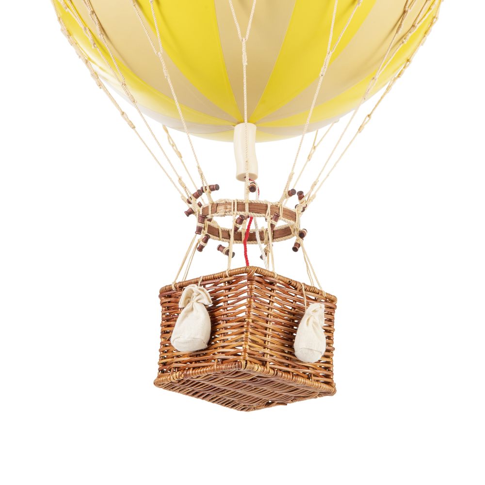 Authentic Models Royal Aero varmluftsballong, gul dubbel, Ø 32 cm
