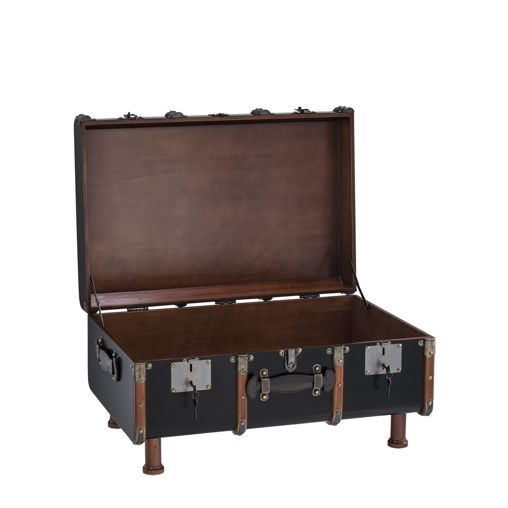 Authentic Models Stateroom Trunk Table, svart