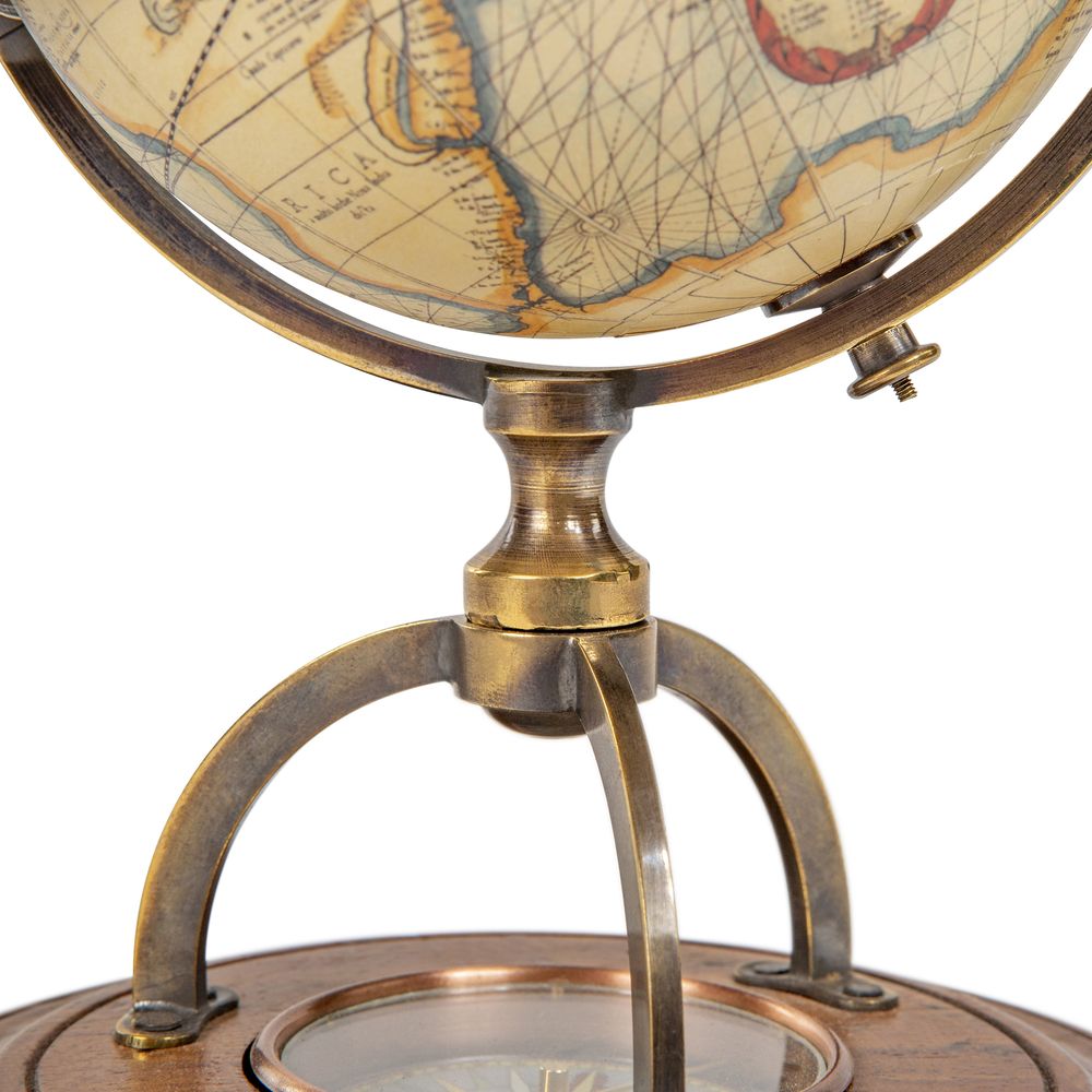 Authentic Models Terrestrial Globus med Compass
