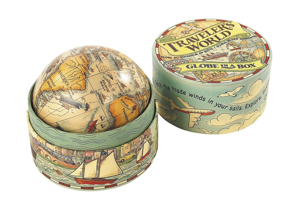 Authentic Models Traveler's World Globe In Box