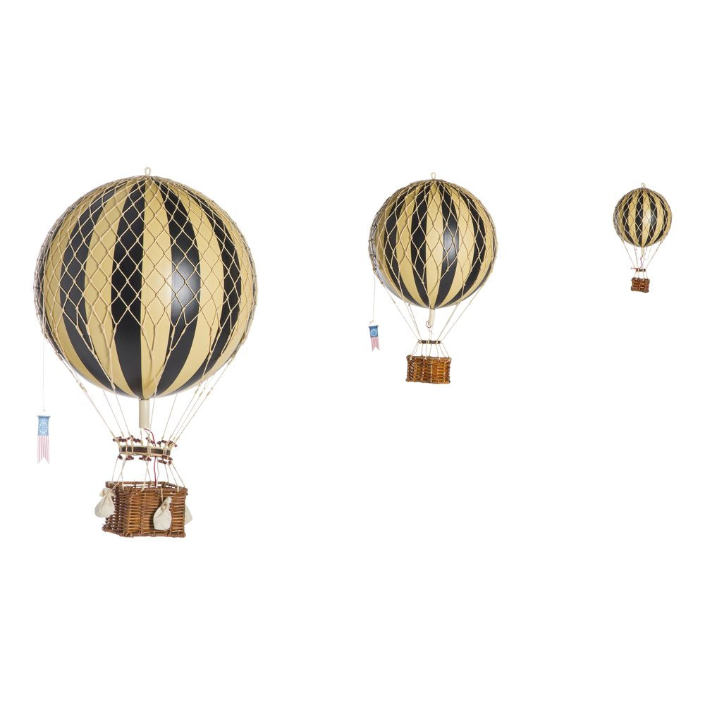 Authentic Models Travels Light Luftballon, Sort, Ø 18 cm