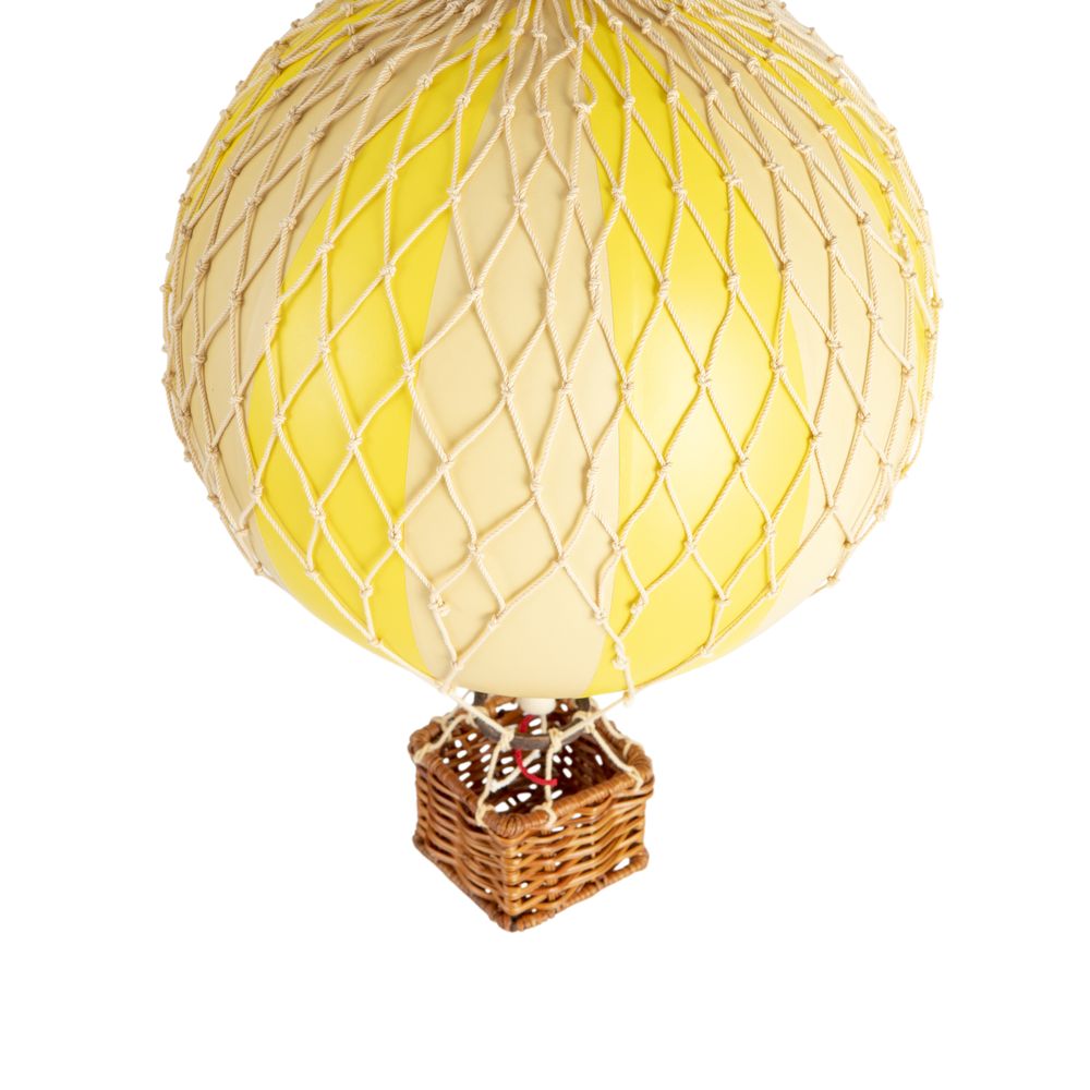 Authentic Models Reser lätt luftballong, gul dubbel, Ø 18 cm