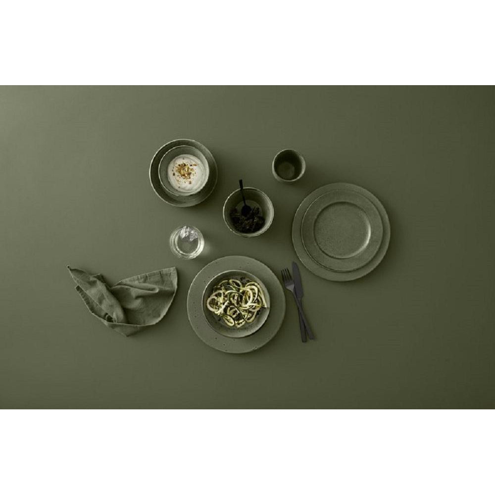 BITZ Gastro Tallerken, 27 x 2,5cm, Sort/Grøn