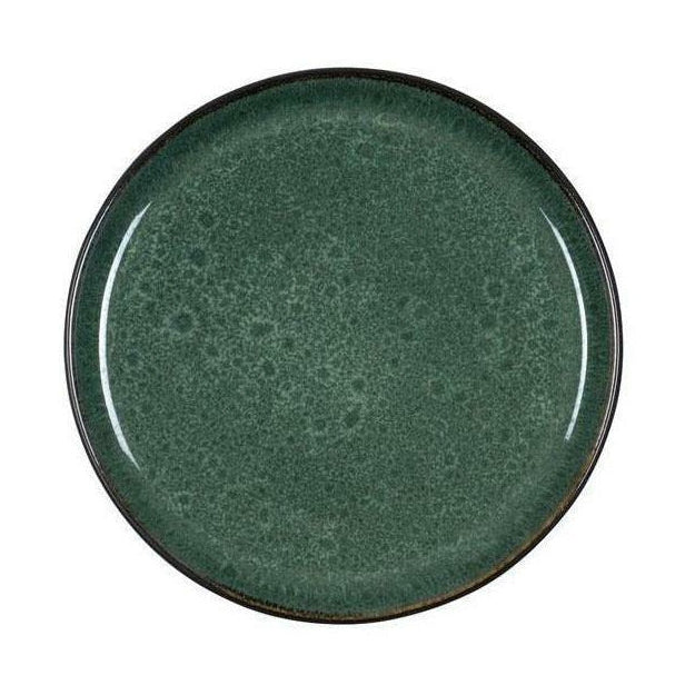 BITZ Gastroplatta svart/grön, 21 cm