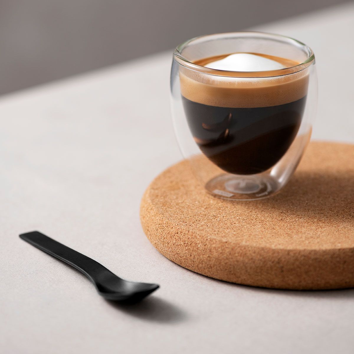 Bodum Barcelona satte espressoskedar rostfritt stål svart, 6 st.