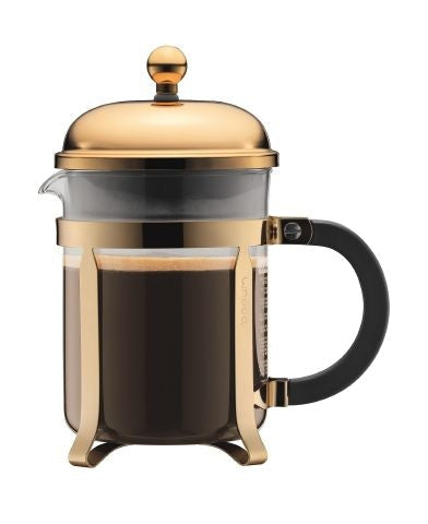 Bodum Chambord Coffee Brews Gold Plated Steel Gold 0,5 L, 4 Cup