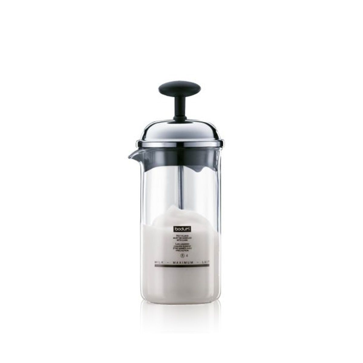 Bodum Chambord Manual Milk Frorer Chrome, 0,08 L