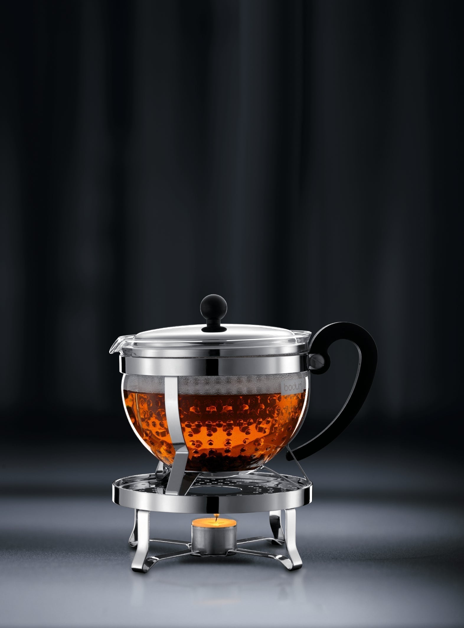 Bodum Lock till 1921/1970 Chambord Teapot, Chrome