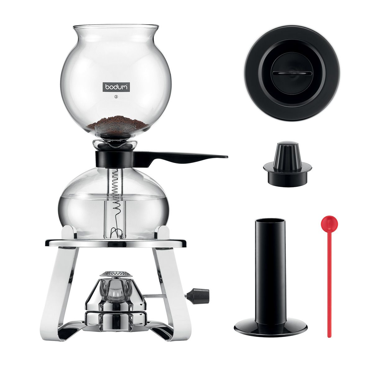 Bodum Pebo Vacuum Coffee Brews Burner and Accessories, 8 Cups