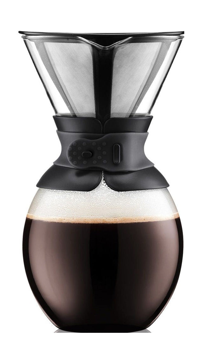 Bodum Pour Over Kaffebrygger Med Filter Sort, 12 Kop