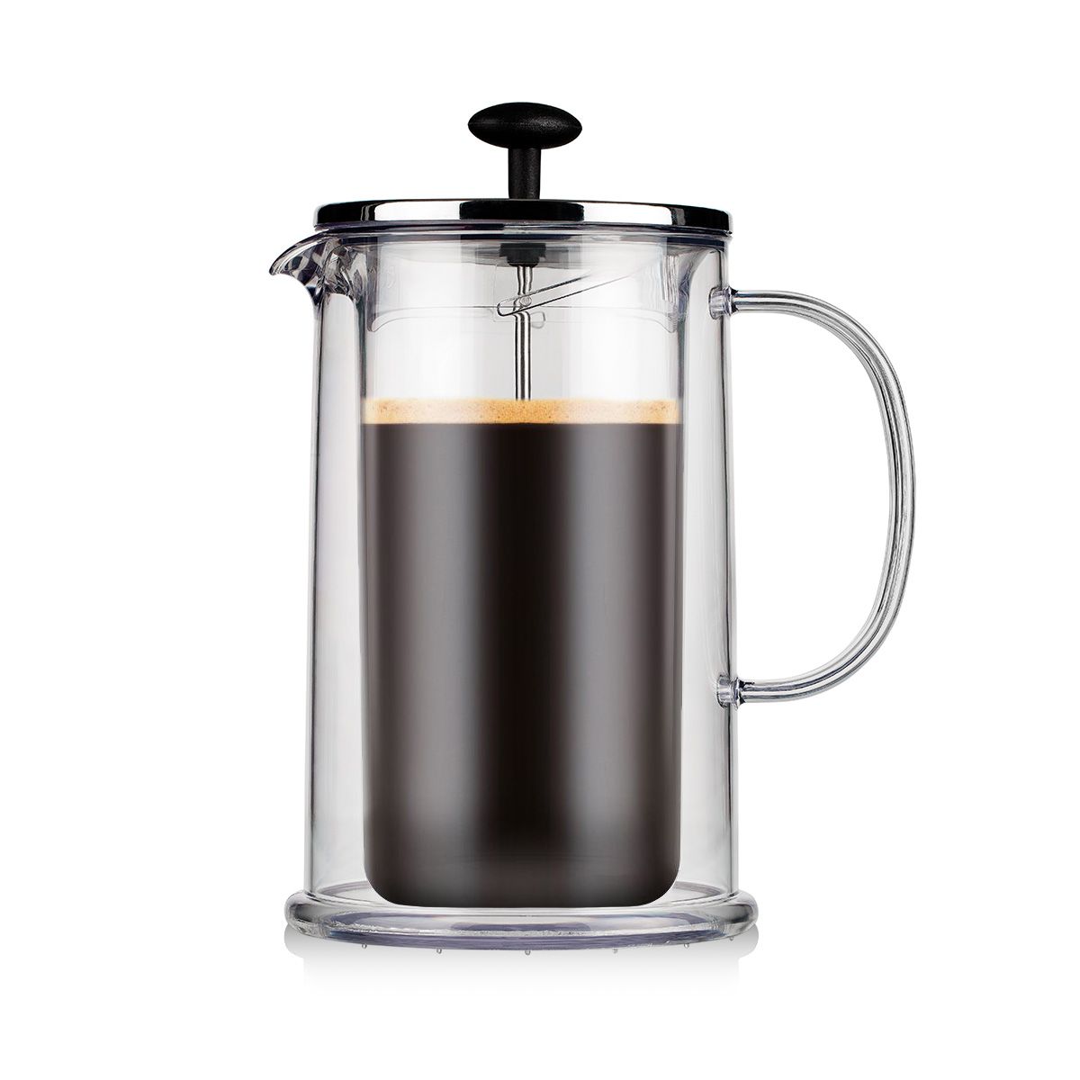 BODUM Thermia dubbelväggt kaffebryggare/tekanna transparent 1 L, 8 kopp