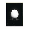 Brainchild Egg Classic Affisch, mässingsfärgad ram 70x100 cm, svart bakgrund