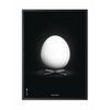 Brainchild Egg Classic Affisch, ram i svart -målat trä 70x100 cm, svart bakgrund