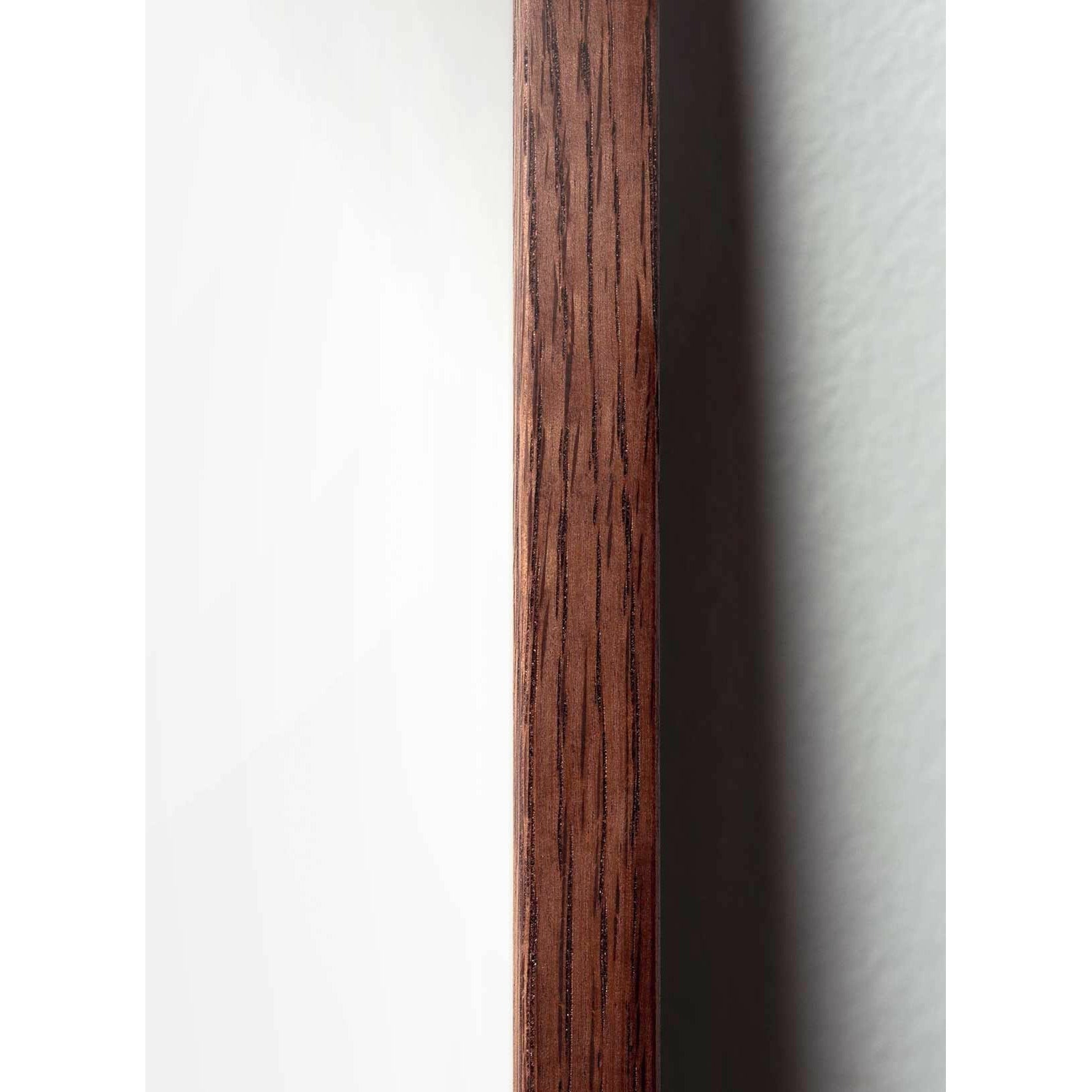 Brainchild Äggfigursaffisch, ram i mörkt trä 30x40 cm, brunt