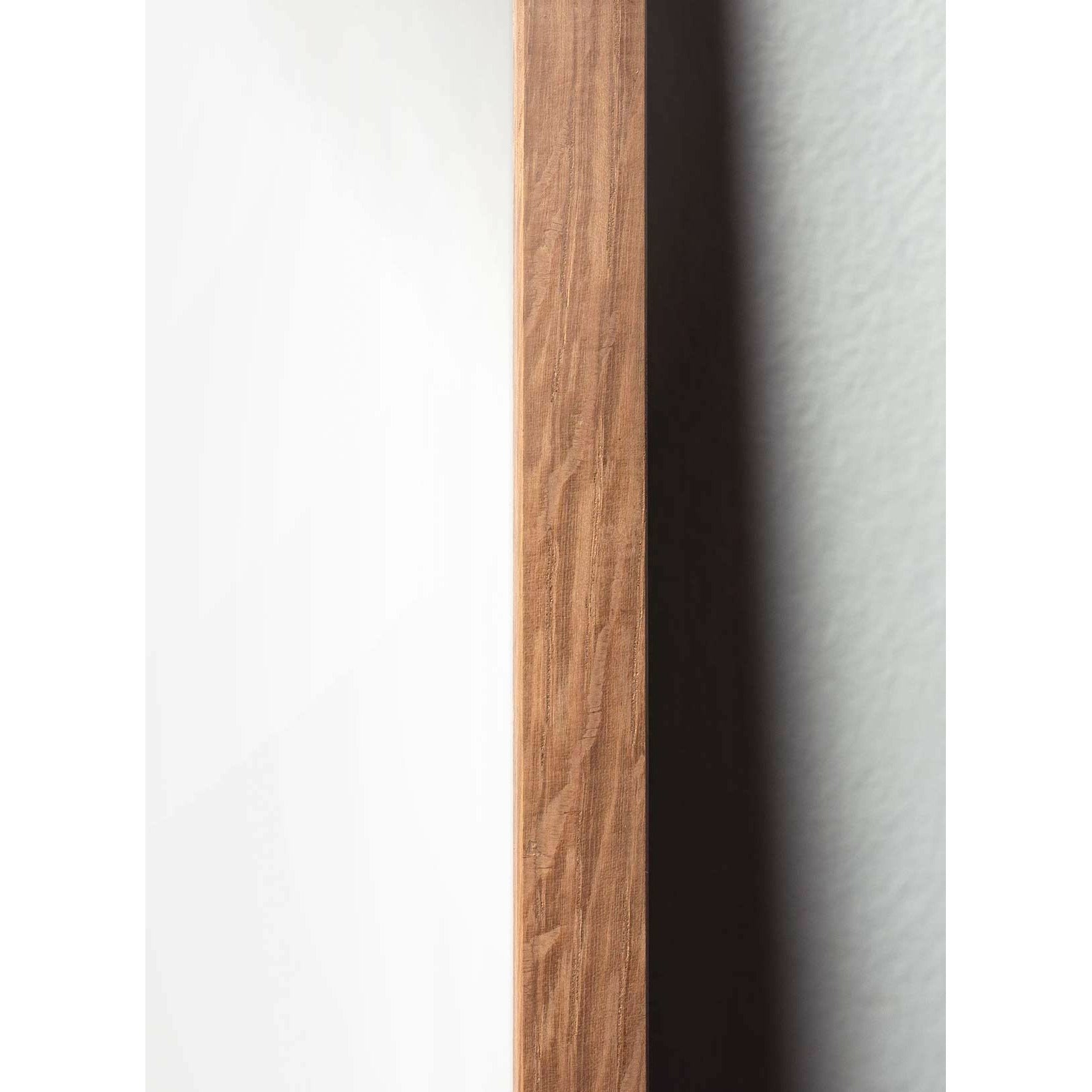 Brainchild Äggfigursaffisch, ram i lätt trä 30x40 cm, brunt